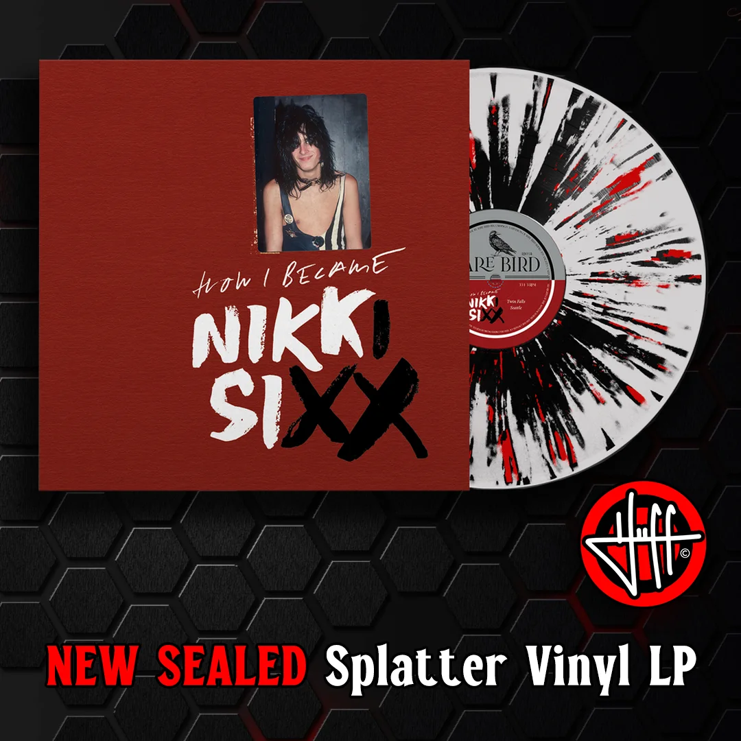 SIGNED ✅ BECKETT MOTLEY CRUE NIKKI SIXX FIRST 21 HARD COVER BOOK + VINYL & BONUS, изображение 3
