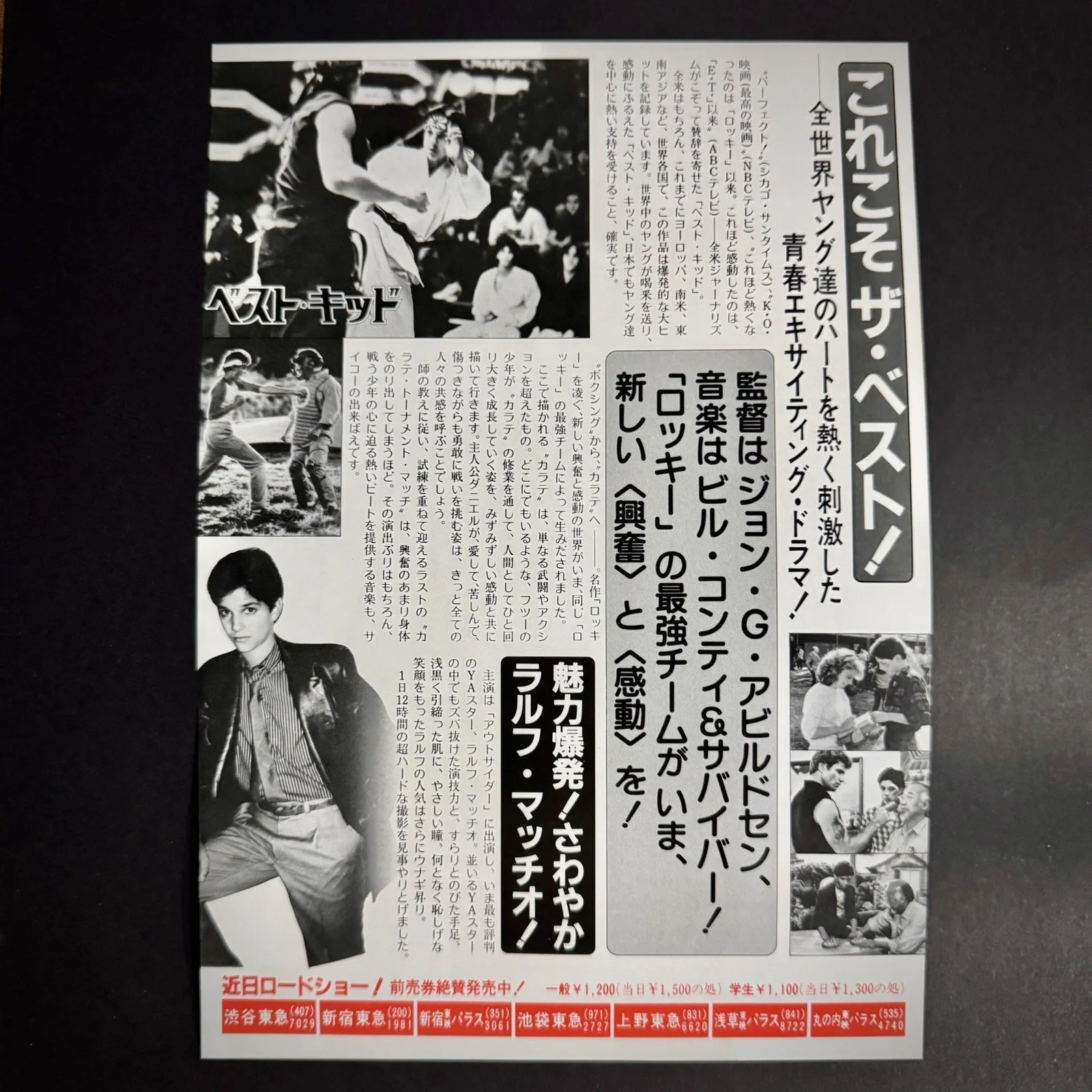 The Karate Kid (1984) Japanese B5 Chirashi Mini Poster, image 2