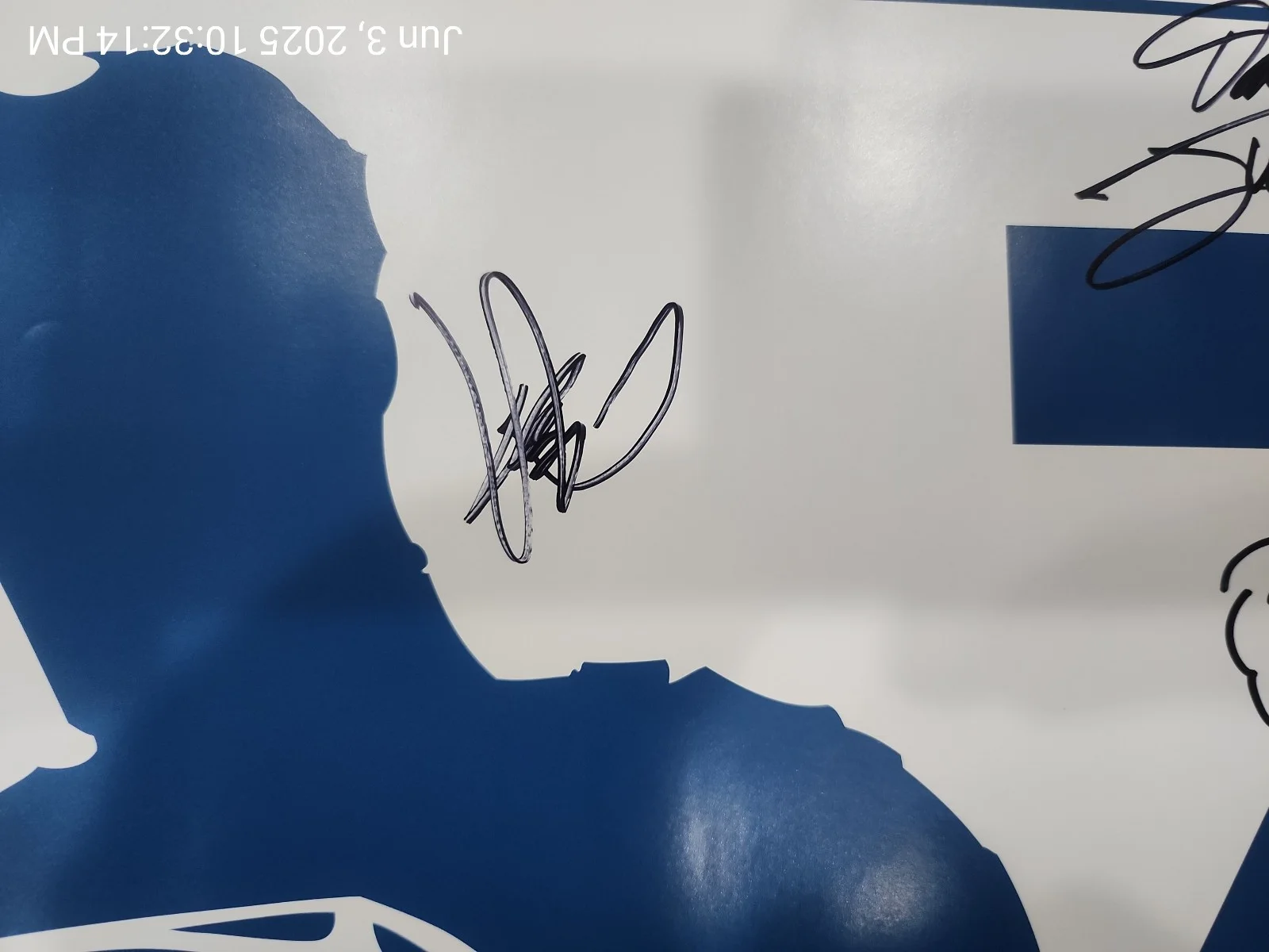 Molly Quinn — Superman 75 Years Comic Con 12x20 Poster Signed Molly Quinn, Paul Levitz,Jurgens, изображение 2