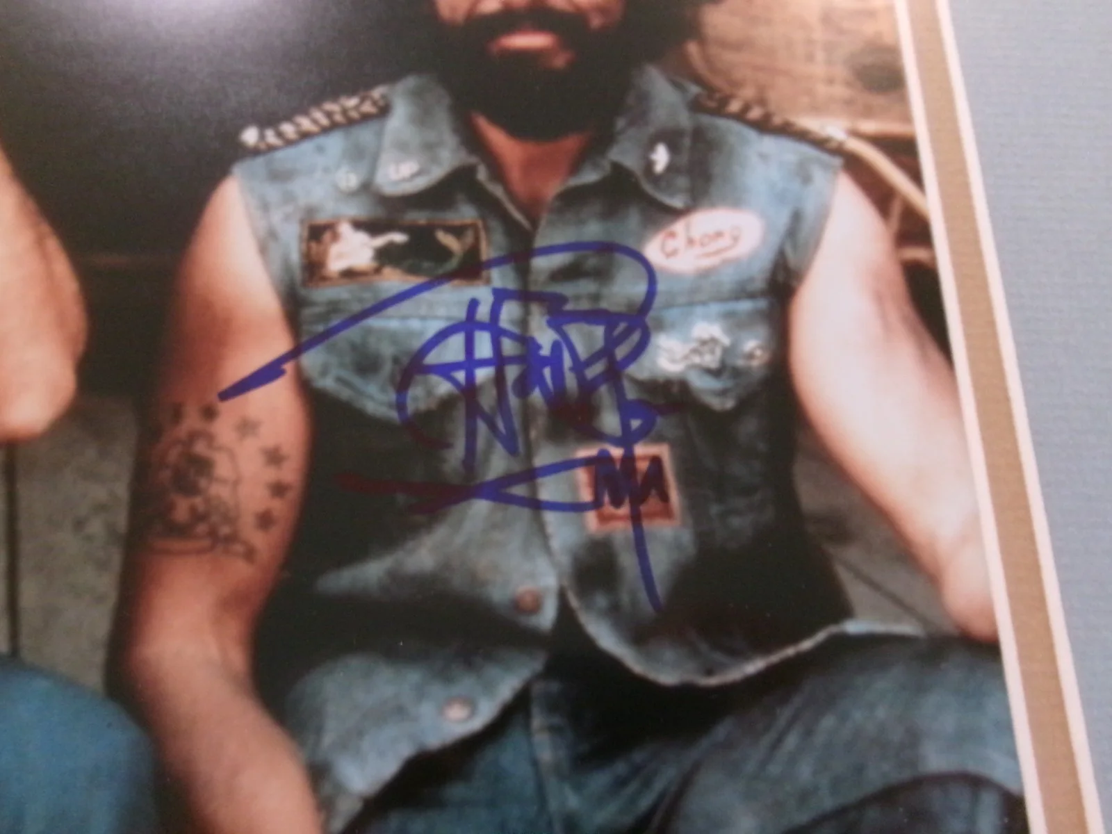 Cheech, Tommy Chung — Signed Tommy Chong 10 x 8 Photo Double Matte 14 x 11 Frame Tru Vue Glass COA, изображение 3