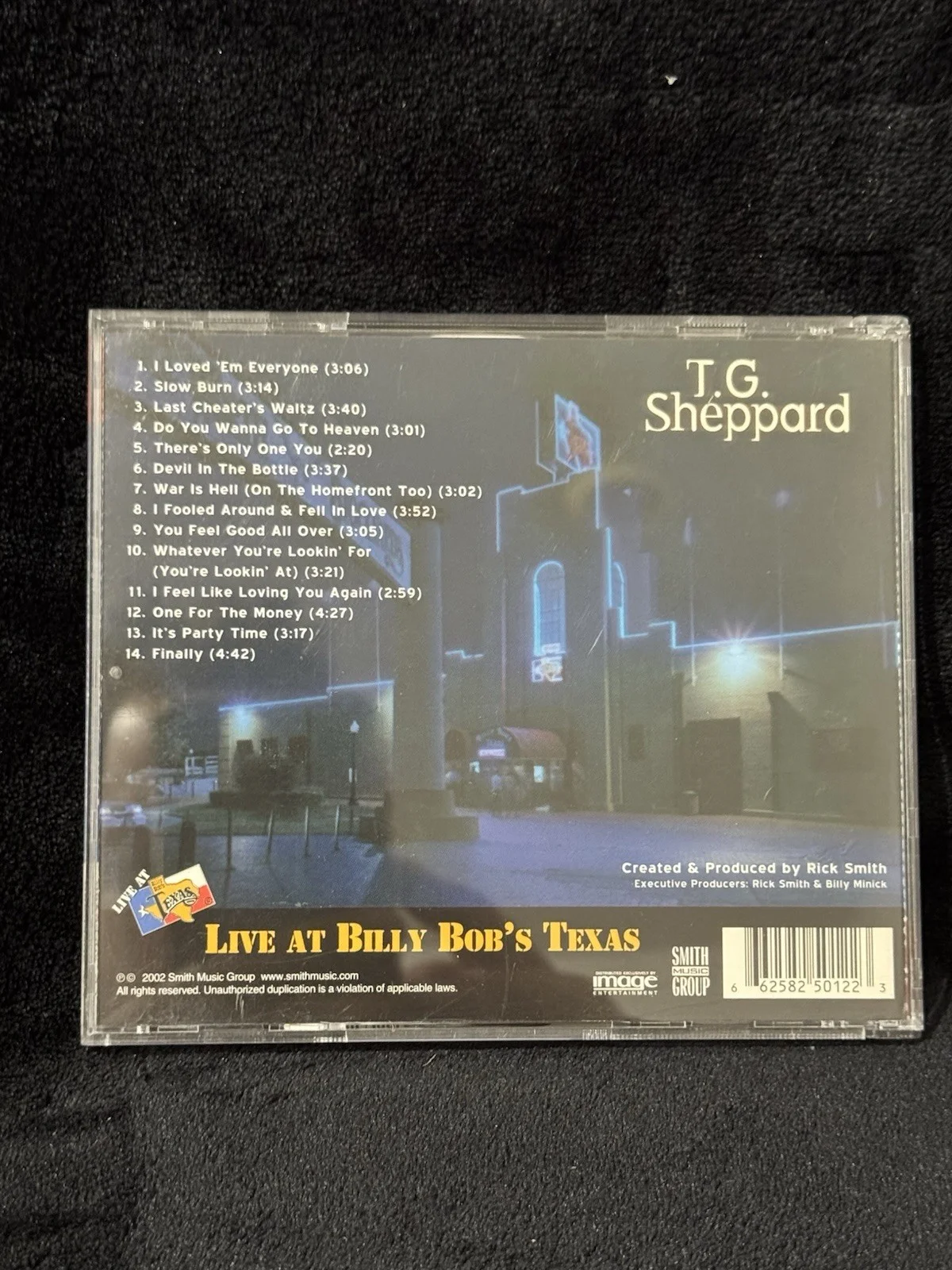 T.G. Sheppard Live at Billy Bob's Texas Autographed Original Music CD, image 3
