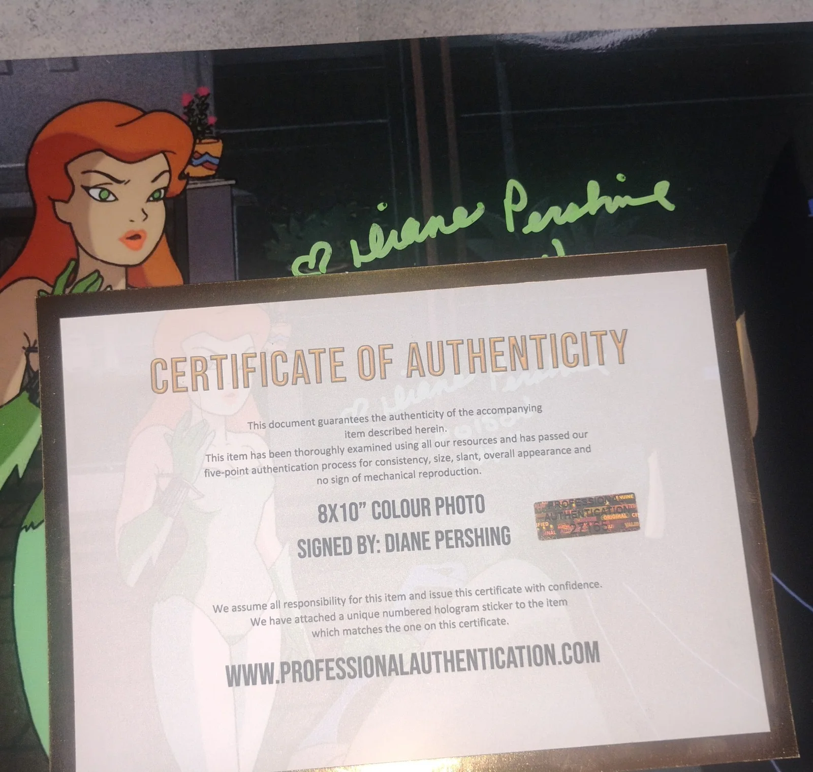 Diane Pershing Hand Signed Autograph 8x10 Photo COA Poison Ivy, изображение 3