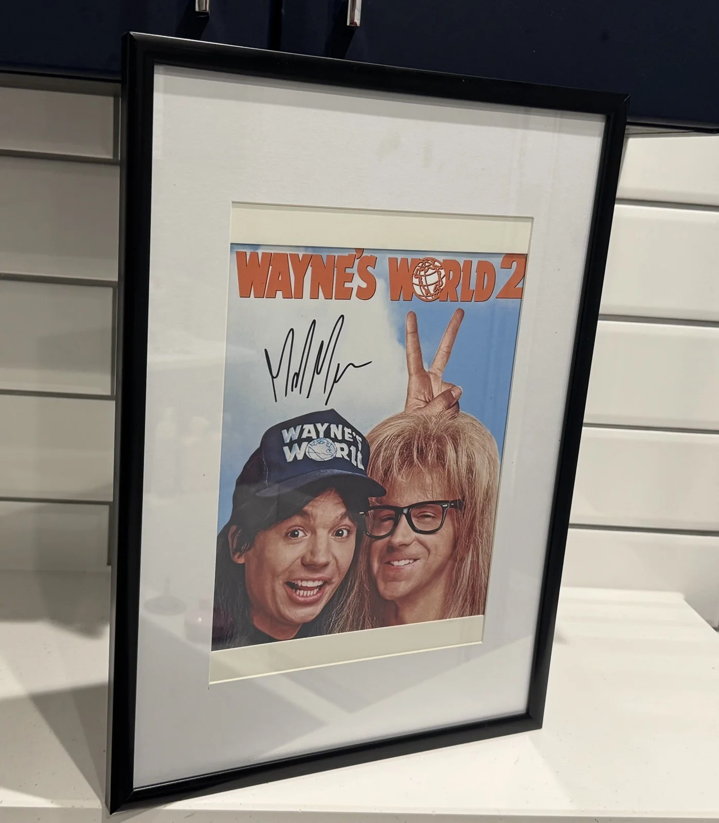 Mike Myers Wayne's 2 Autograph Signed Photo Framed, image 4