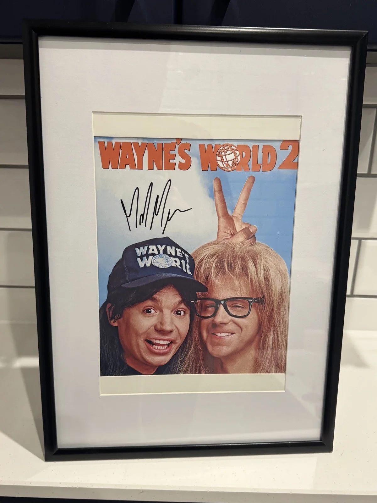 Mike Myers Wayne's 2 Autograph Signed Photo Framed, image 5