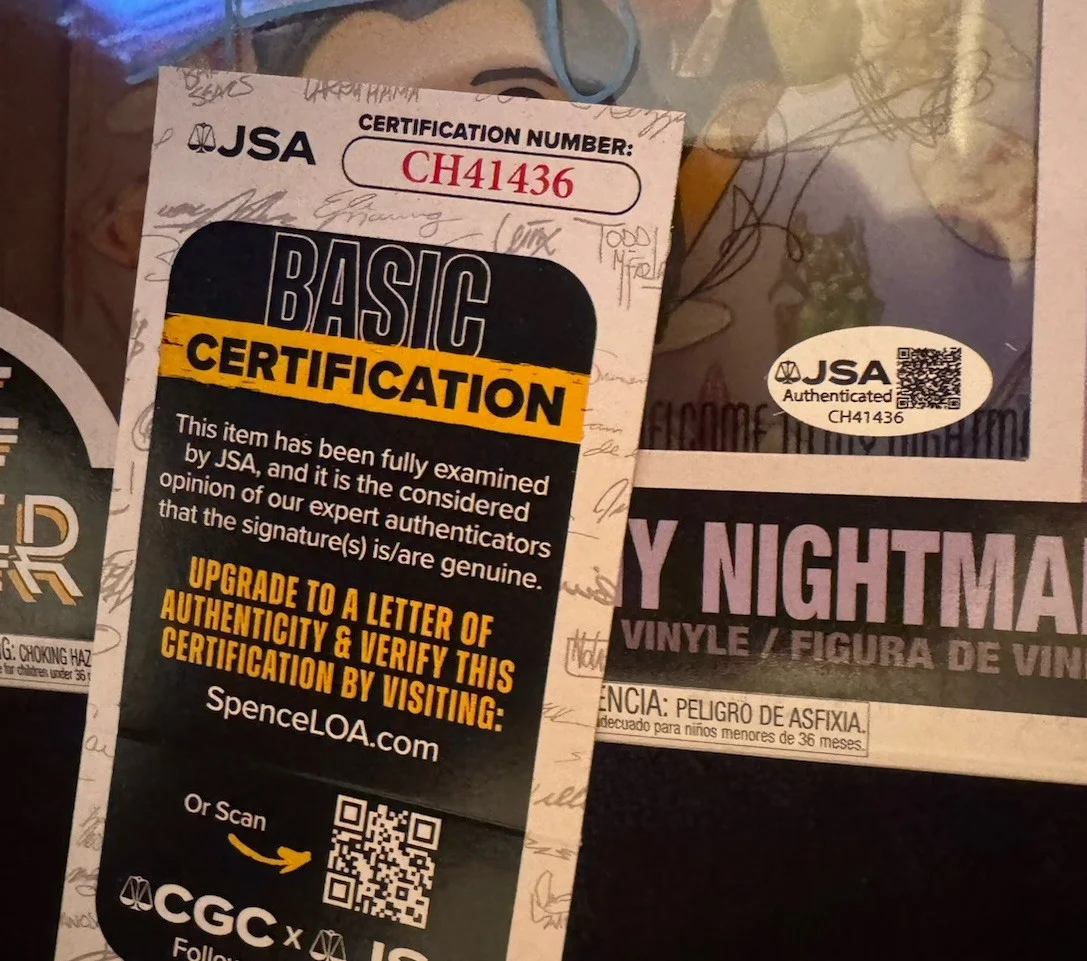 Alice Cooper SIGNED AUTOGRAPHED Welcome To My Nightmare Funko Pop 34 JSA COA, image 3