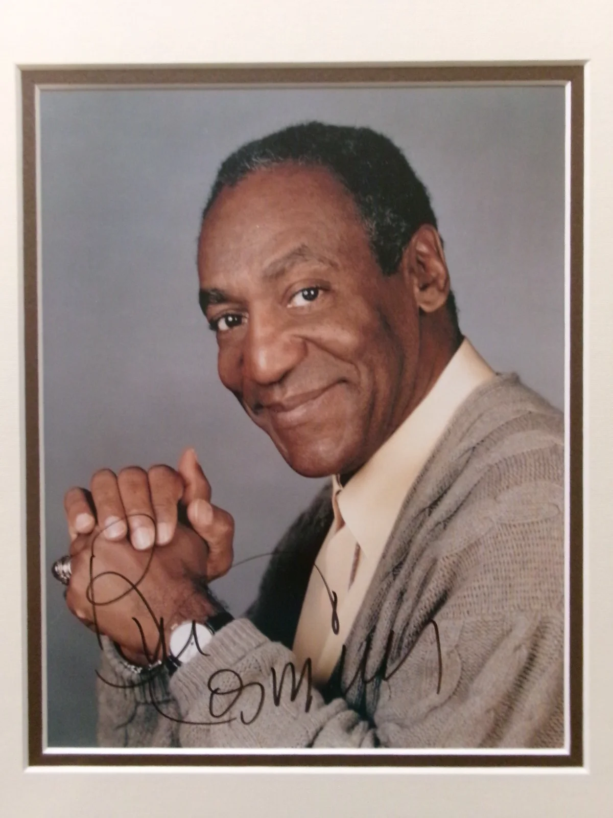 Bill Cosby — Signed Bill Cosby 8 x 10 Photo Double Matte 11 x 14 Frame Tru Vue Glass COA, image 2