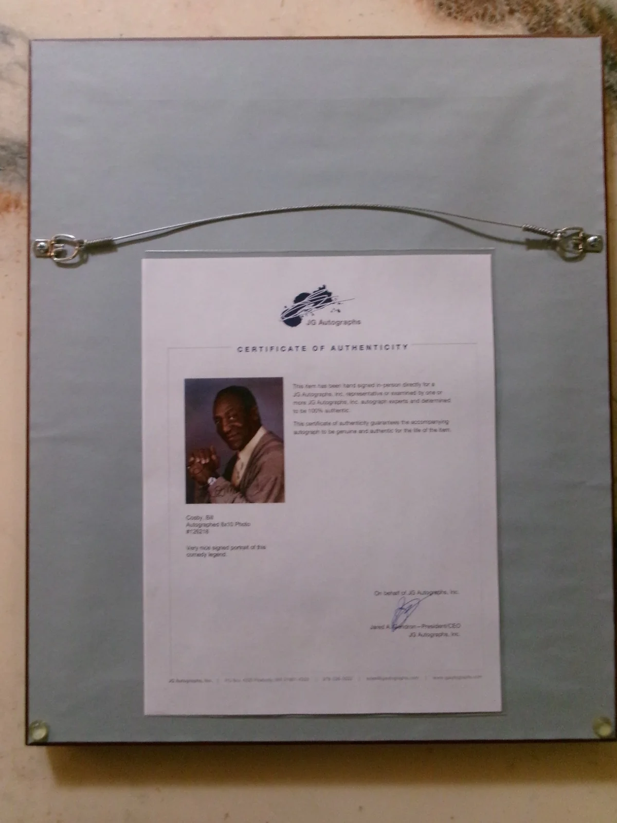 Bill Cosby — Signed Bill Cosby 8 x 10 Photo Double Matte 11 x 14 Frame Tru Vue Glass COA, image 4