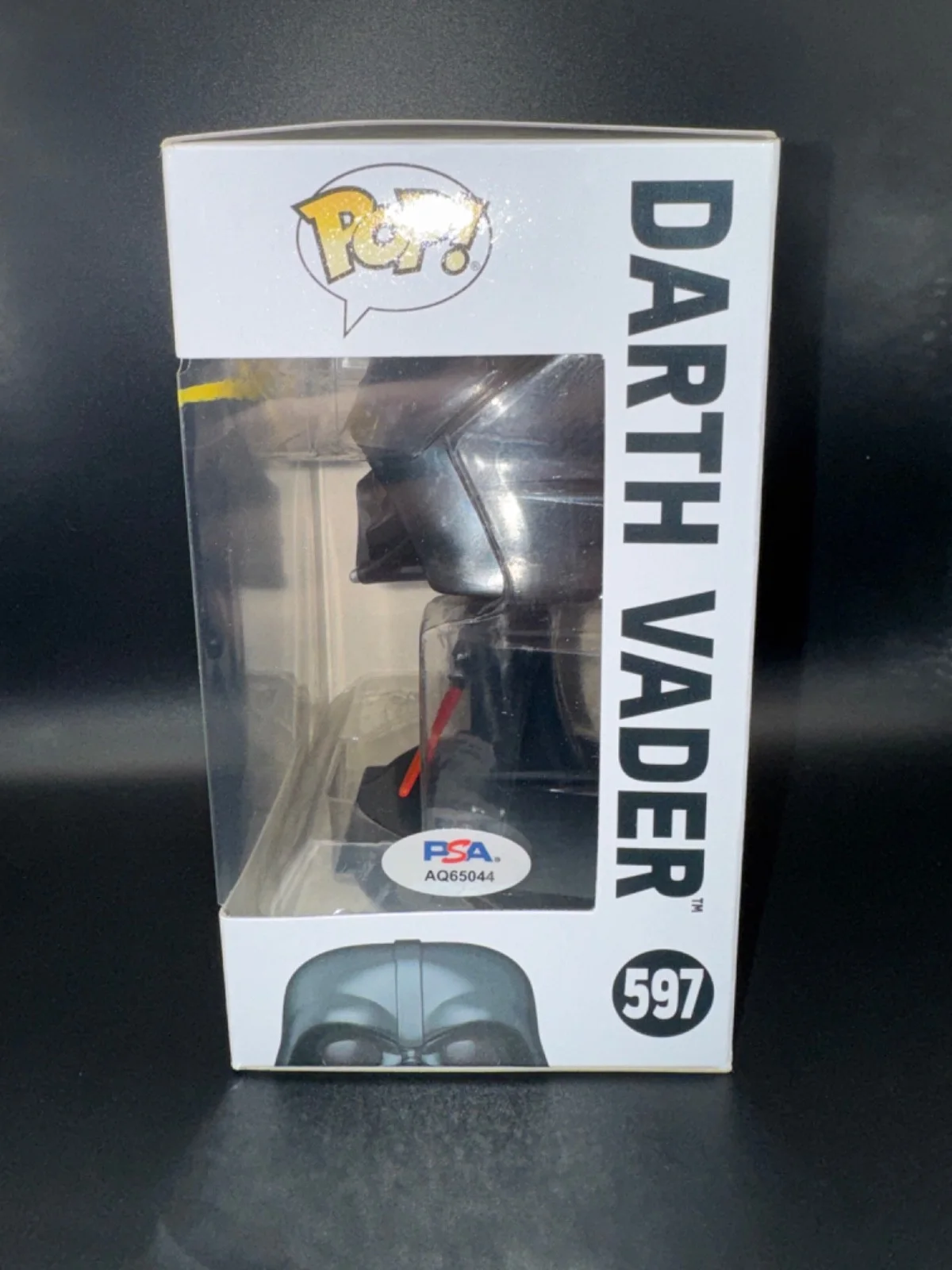 HAYDEN CHRISTENSEN — HAYDEN CHRISTENSEN signed DARTH VADER FUNKO POP FIGURE #597 w/ COA PSA AQ65044, изображение 3
