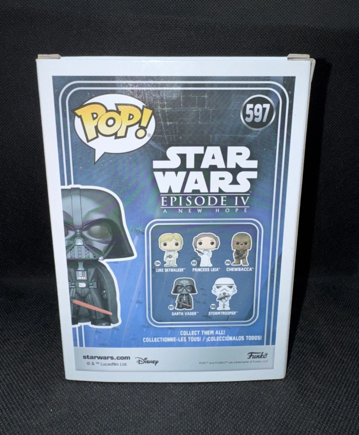 HAYDEN CHRISTENSEN — HAYDEN CHRISTENSEN signed DARTH VADER FUNKO POP FIGURE #597 w/ COA PSA AQ65044, изображение 4