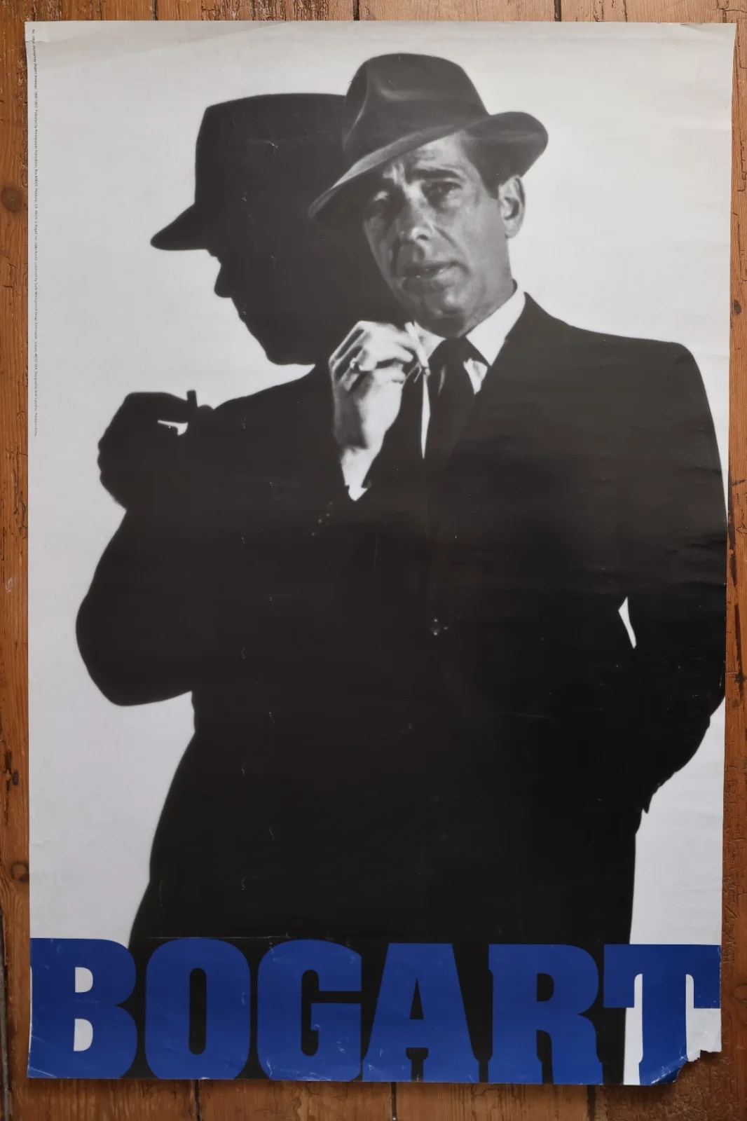 Vintage Humphrey Bogart Poster Trademark Look from Dead Reckoning, image 2
