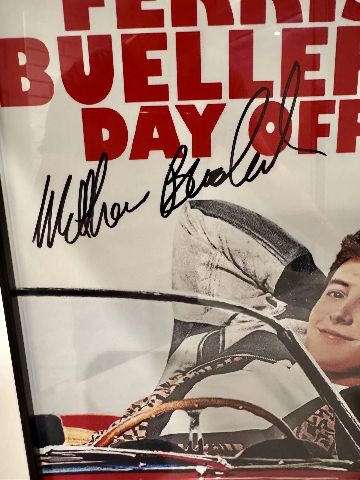 Matthew Broderick Ferris Bueller’s day off, Framed Signed Autograph Photo COA., изображение 2