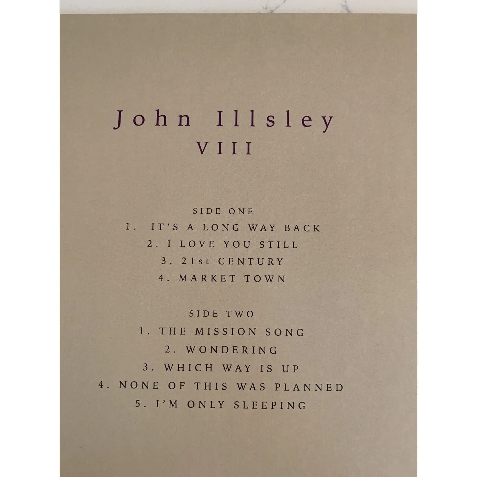 John Illsley of Dire Straits VIII Purple Colored Vinyl LP AUTOGRAPHED SIGNED, изображение 5