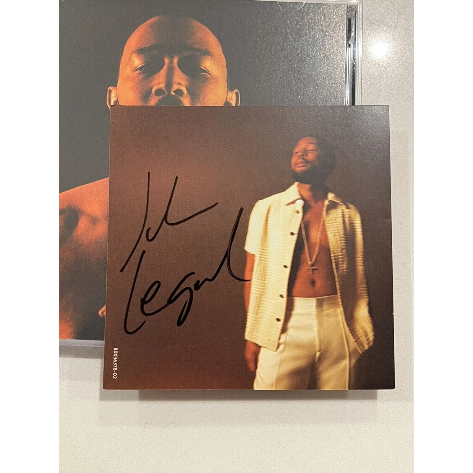 John Legend signed autograph “Legend” Art card & CD, image 2