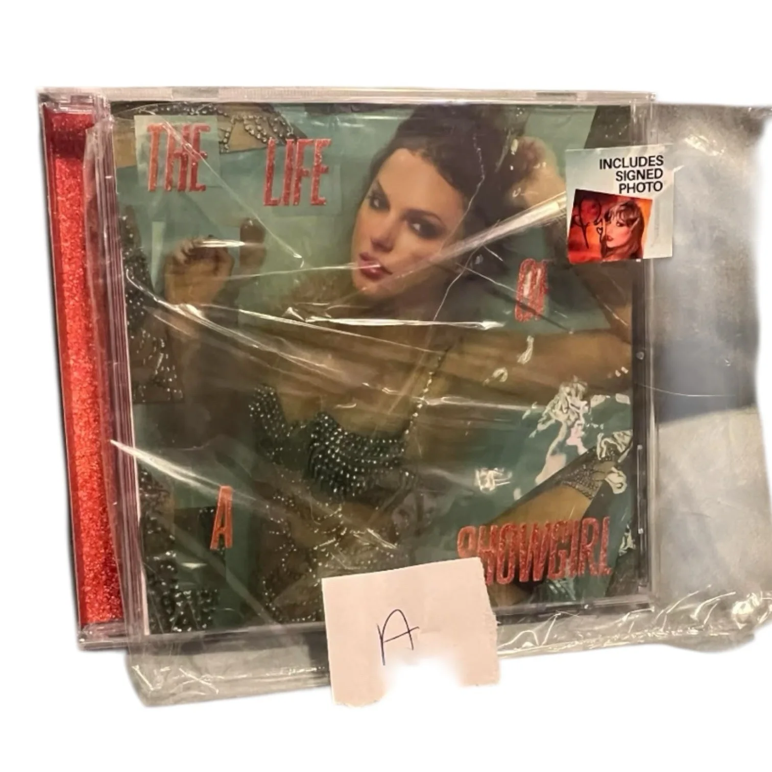 Taylor Swift - The Life of a Showgirl CD + Hand Signed Photo 4 With Heart A, изображение 2
