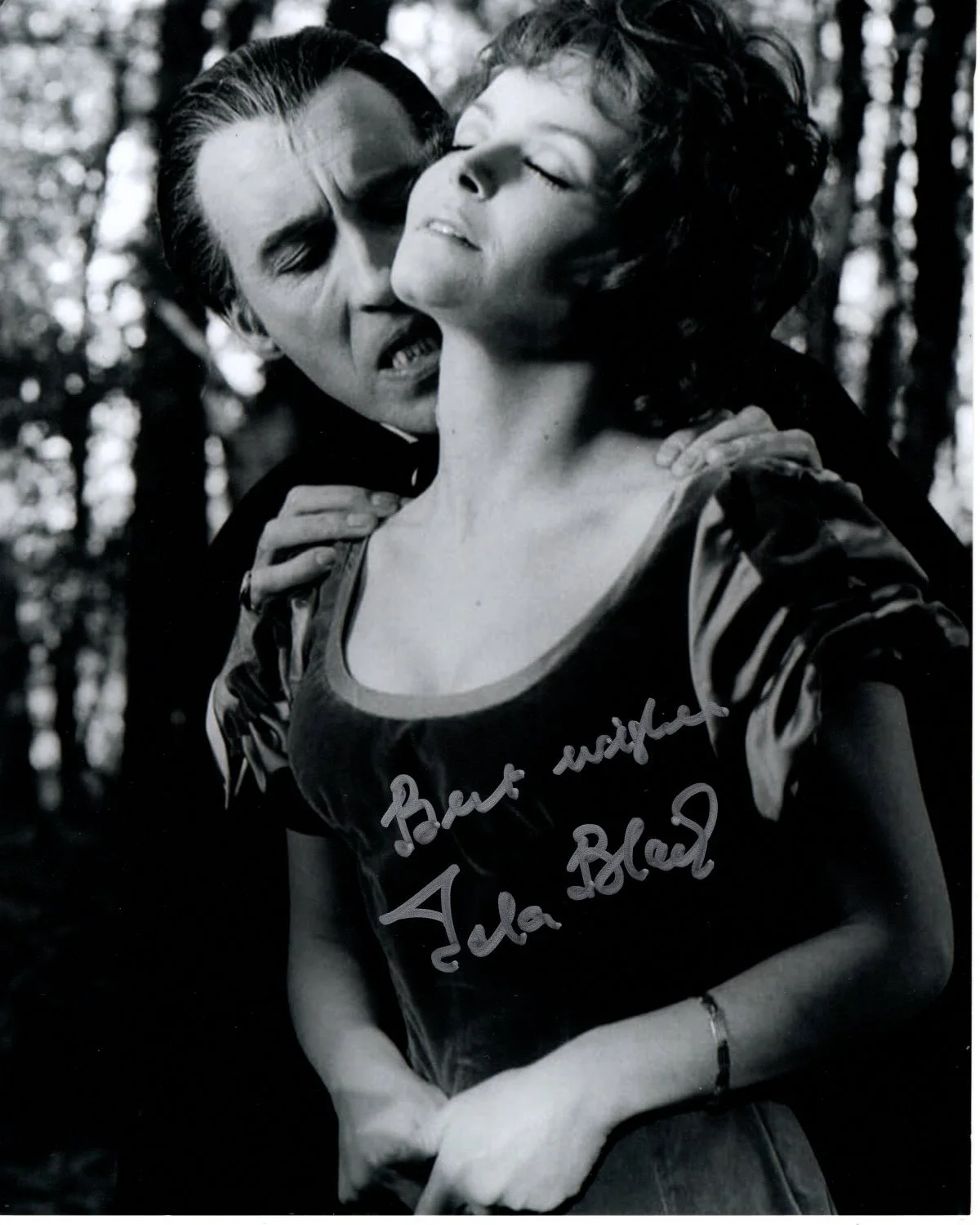 Isla Blair — ISLA BLAIR Signed Autographed 8x10 TASTE THE BLOOD OF DRACULA LUCY PAXTON Photo