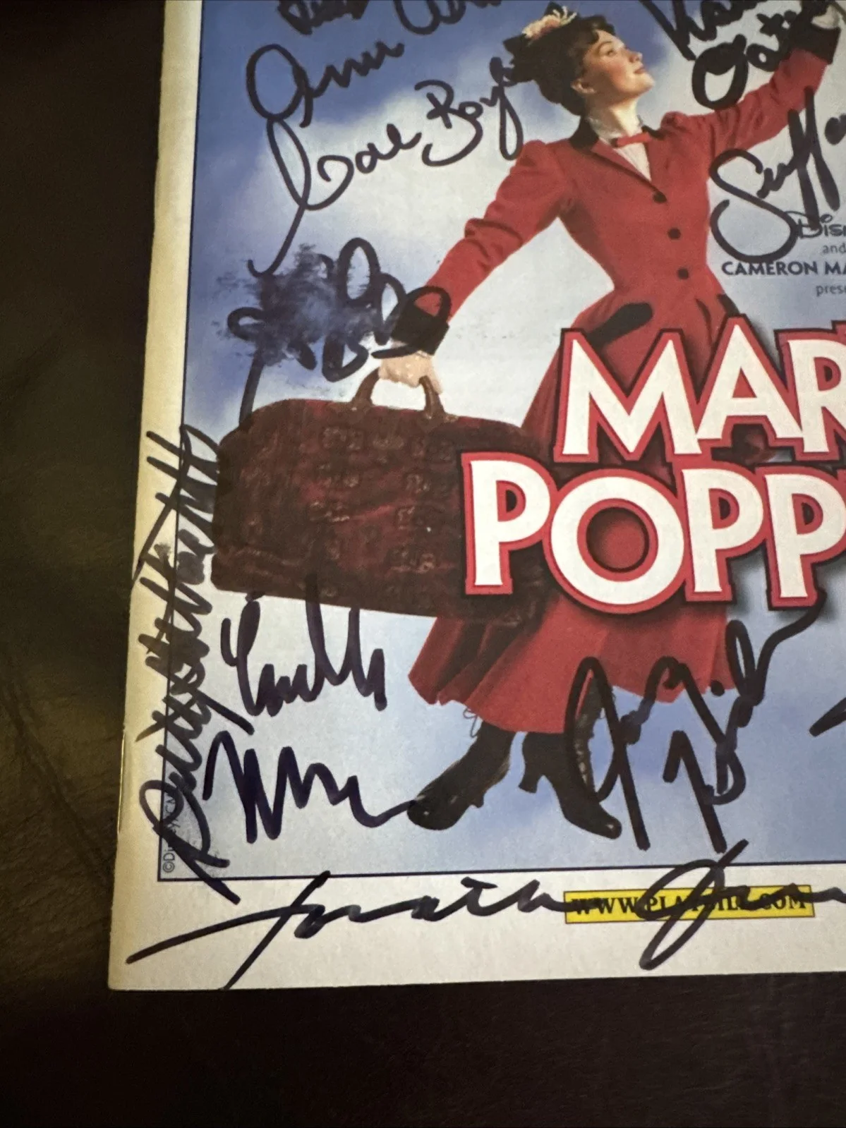 Mary Poppins The New Musical Cast Signed Broadway Playbill - Authentic, image 2