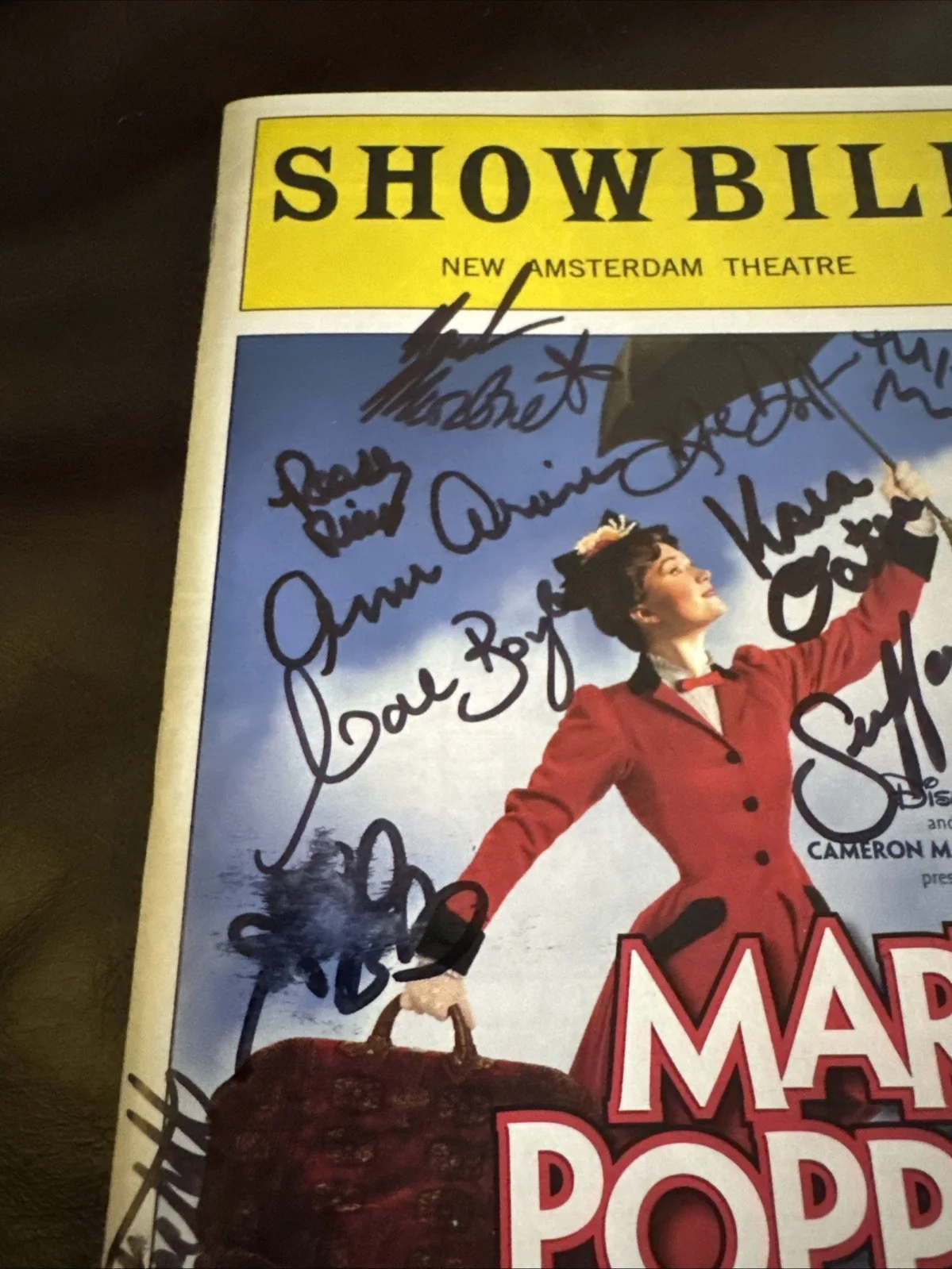Mary Poppins The New Musical Cast Signed Broadway Playbill - Authentic, image 3