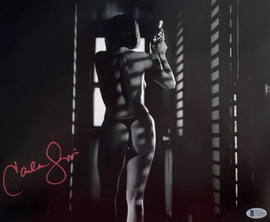 Carla Gugino — Carla Gugino Autographed Sin City Lucille 11x14 Photo A Signed Sexy BAS COA
