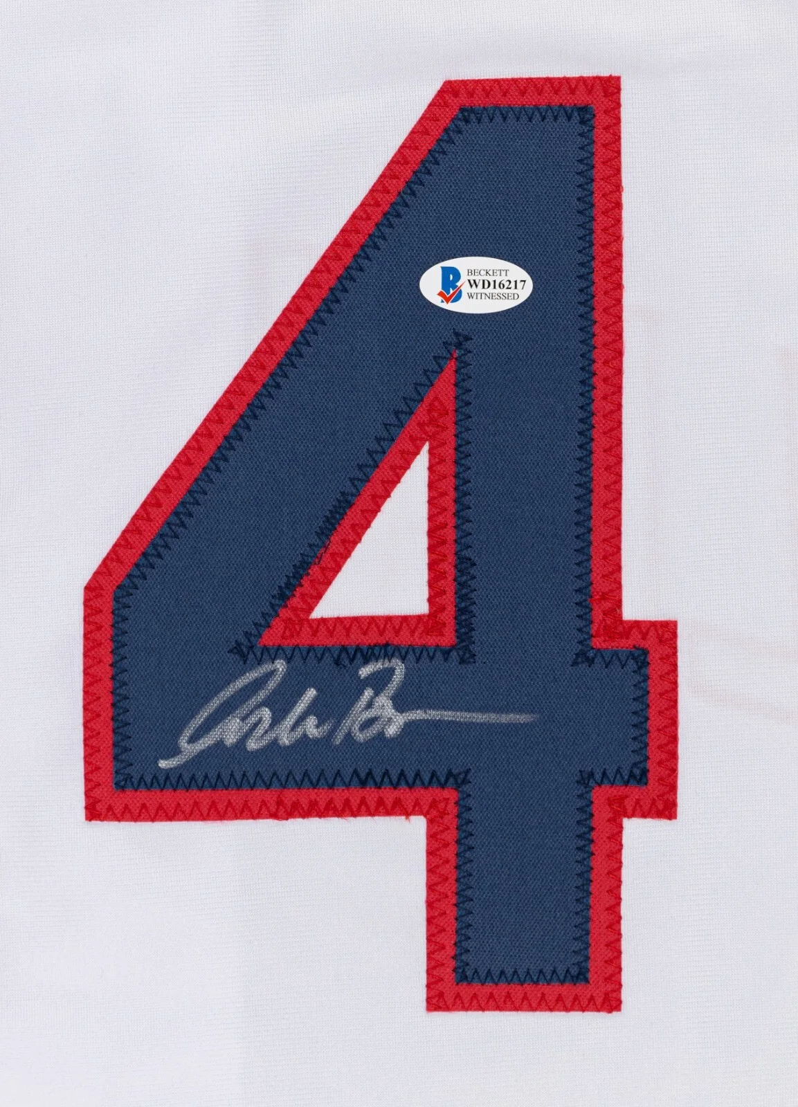 Corbin Bernsen — CORBIN BERNSEN Autographed MAJOR LEAGUE Cleveland Indians DORN Jersey - BECKETT, image 4