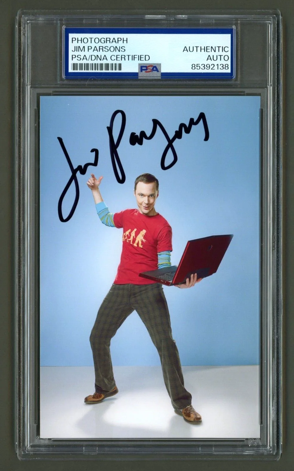Jim Parsons — Jim Parsons Signed Photo (PSA) Big Bang Theory Sheldon Cooper Auto