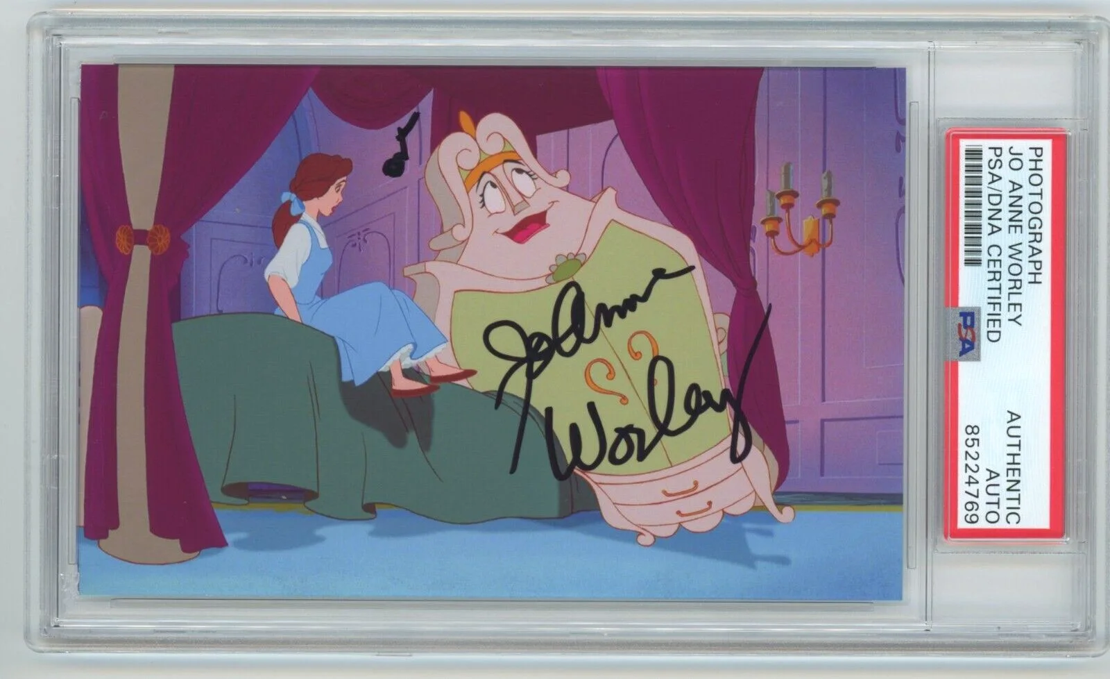 Jo Anne Worley — JO ANNE WORLEY Signed BEAUTY & THE BEAST Wardrobe Photo w/ Belle - PSA