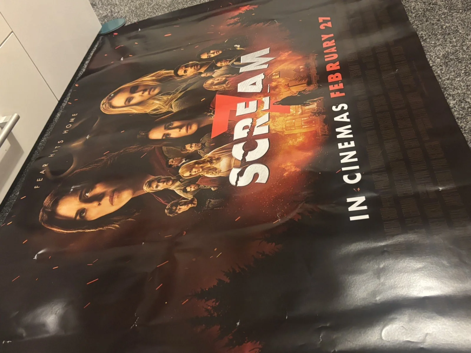 Scream 7 30" X 40" UK Quad Cinema Poster, изображение 3