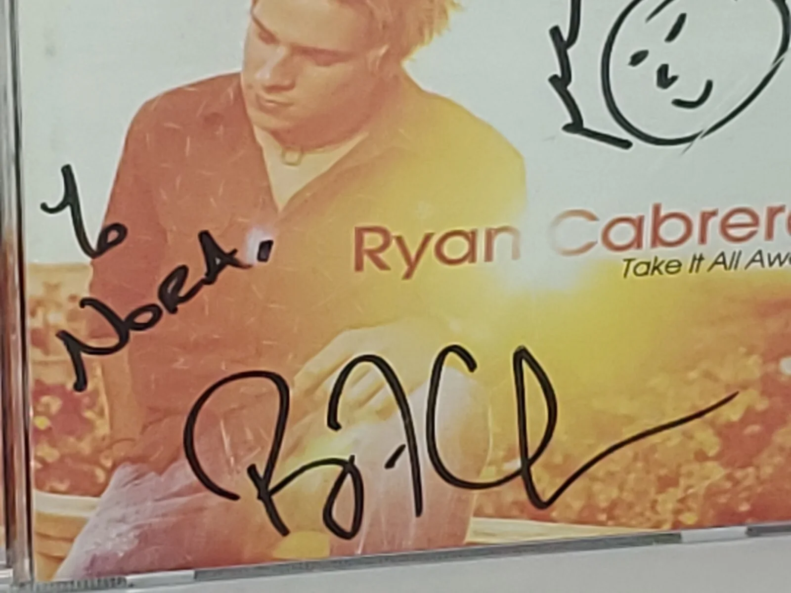 Ryan Cabrera, Take It All Away CD. SIGNED RARE, image 2
