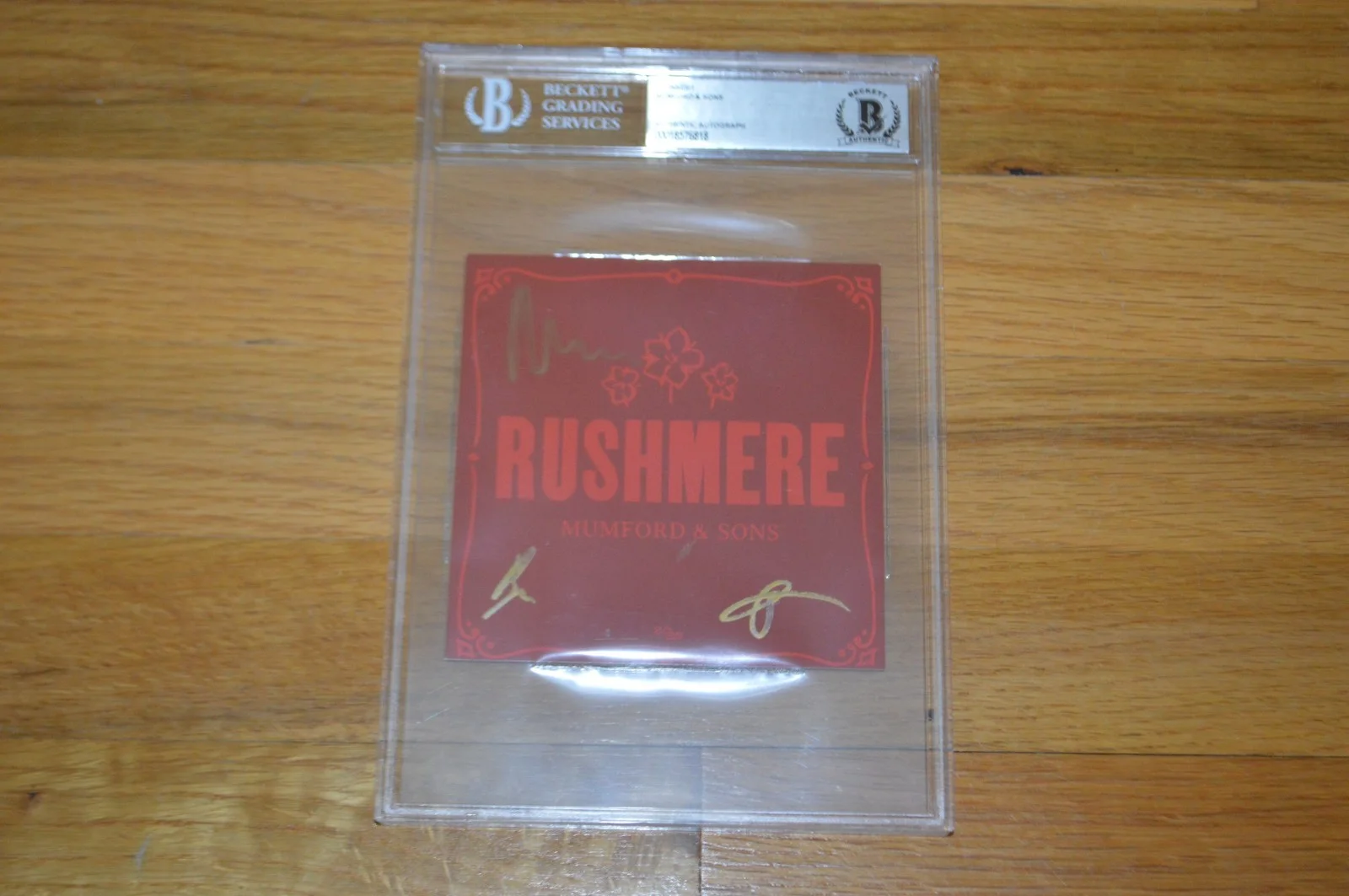 Mumford & Sons ~ Marcus +2 Signed "Rushmere" CD Booklet Encapsulated Beckett COA, image 5