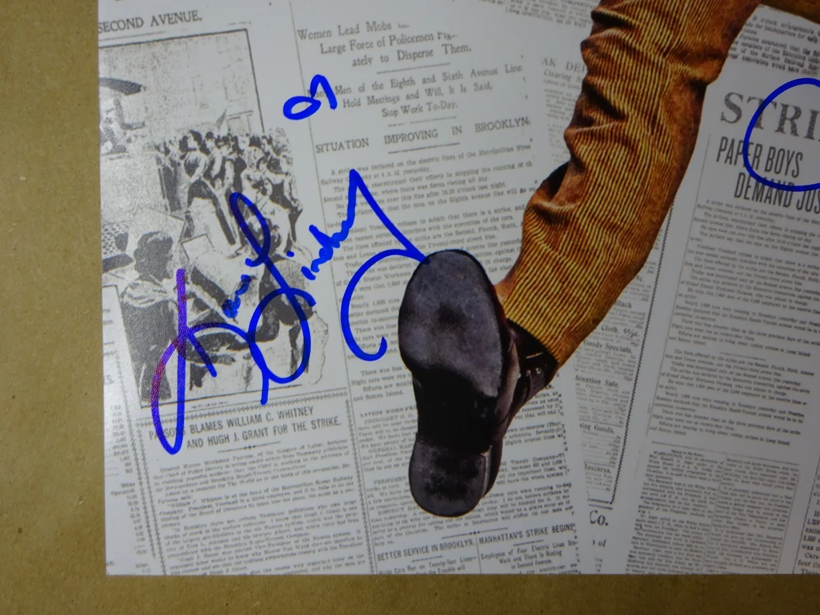 Jeremy Jordan, Kara Lindsay, Andrew Keenan-Bolger — Newsies Broadway 12"x18" Photo Autographed Signed By Jeremy Jordan +2 BAS COA, изображение 4