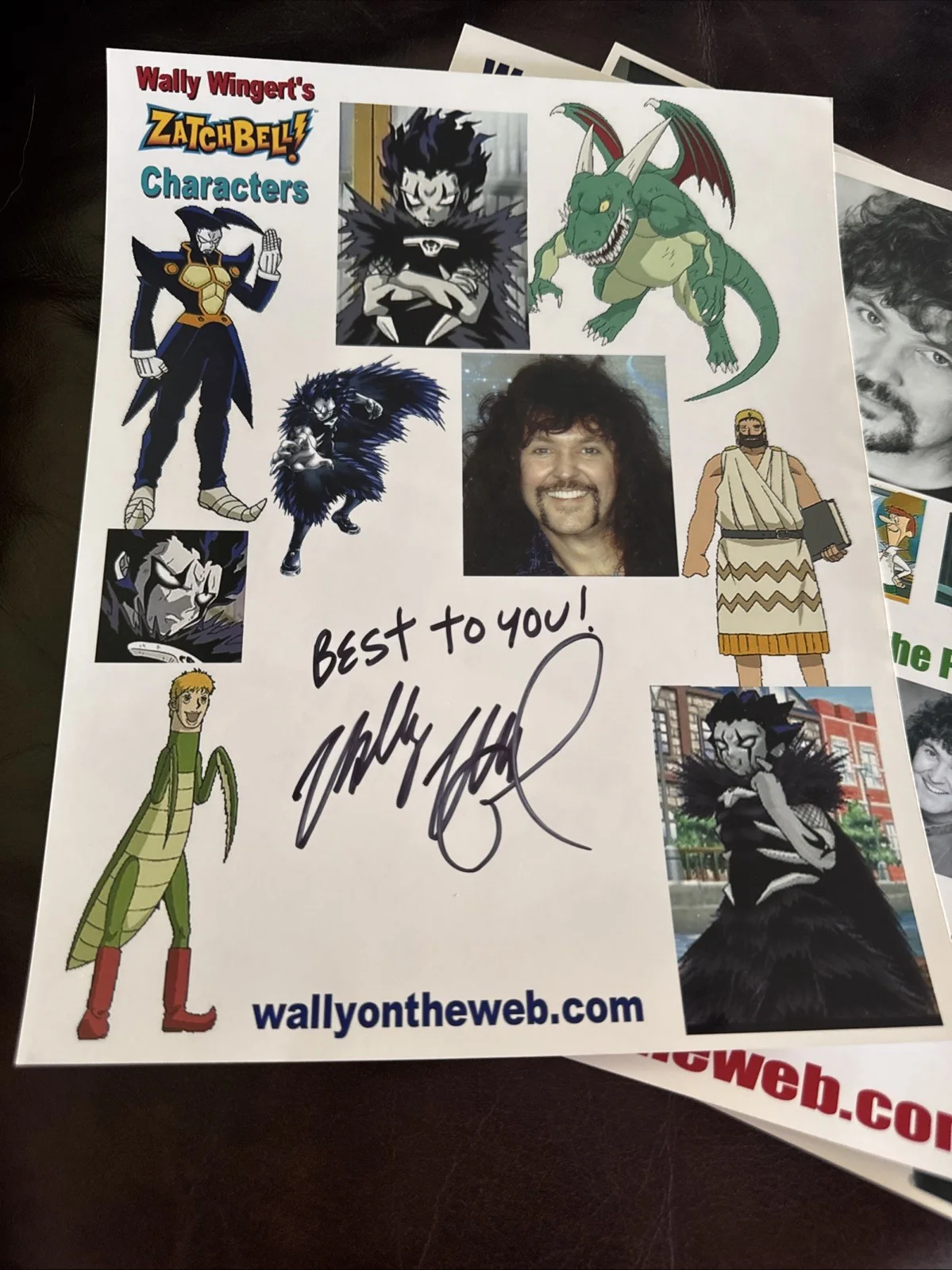 Wally Wingert Autograph Photo Signed Family Guy Rare Voice Actor, изображение 3
