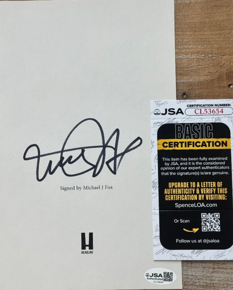 Michael J. Fox — MICHAEL J. FOX Signed Autograph 16x12 Back to the Future Custom Display JSA COA, image 5