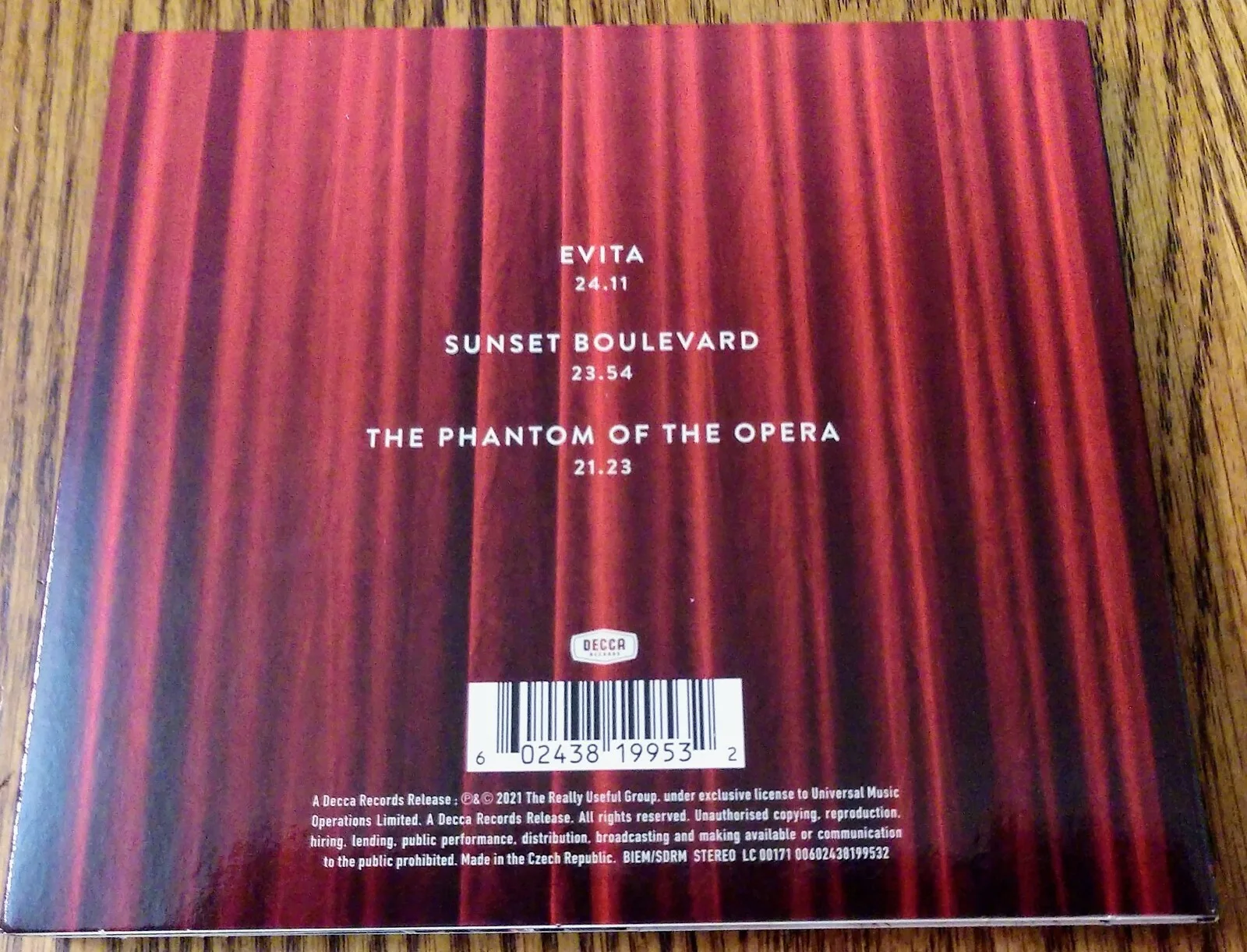 Andrew Lloyd Webber SIGNED Symphonic Suites CD Phantom Evita Sunset Blvd, image 3