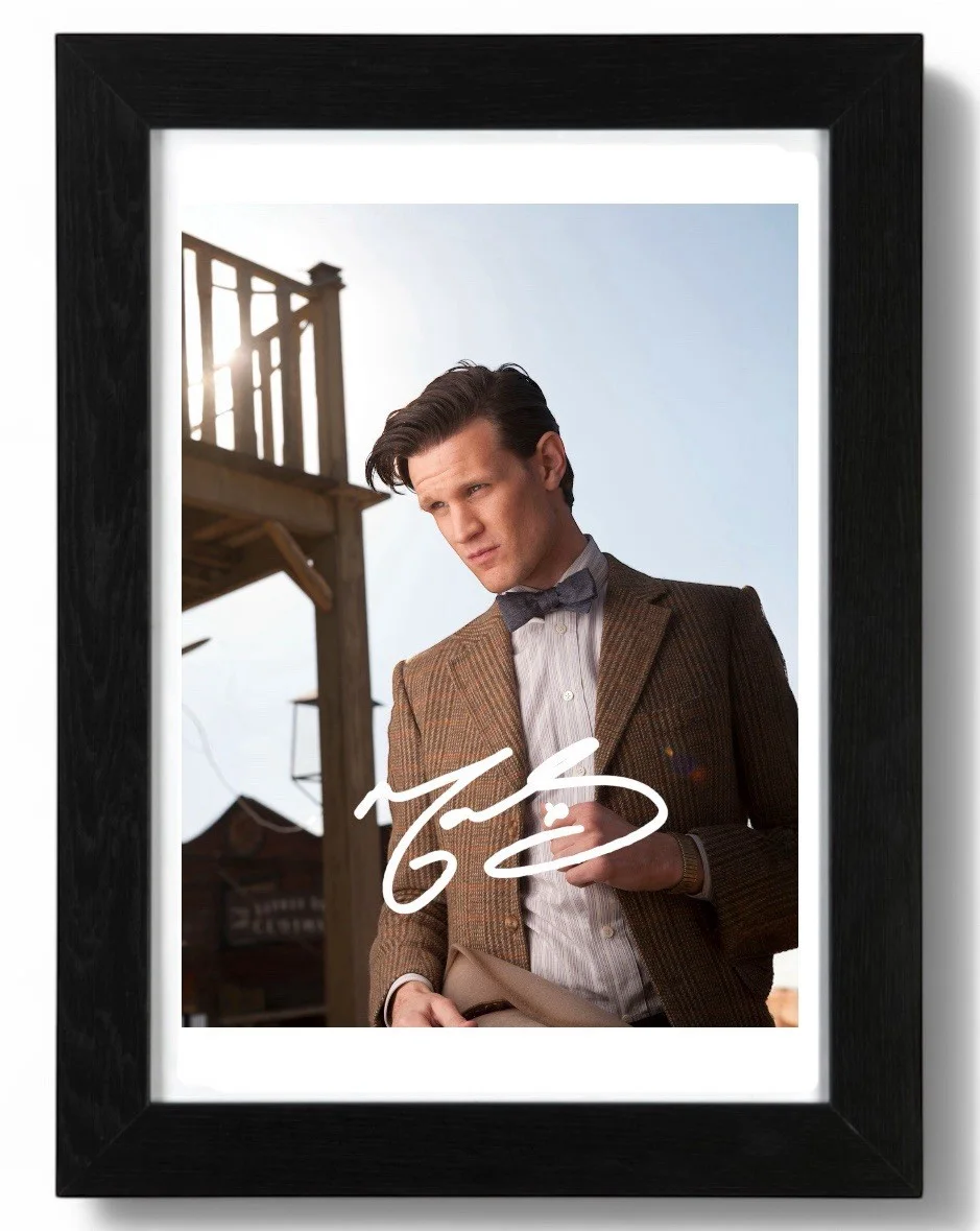 Matt Smith Signed Autograph PHOTO Pre Print 6x4/A4/ Framed Doctor Who, изображение 2