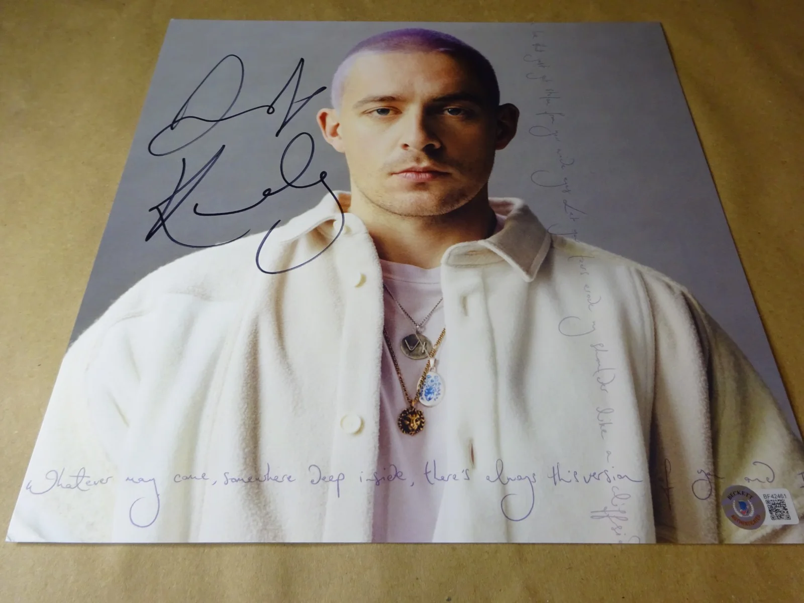 Autographed Dermot Kennedy Signed 11.5"x11.5" Sonder Album Flat Beckett BAS COA, изображение 2