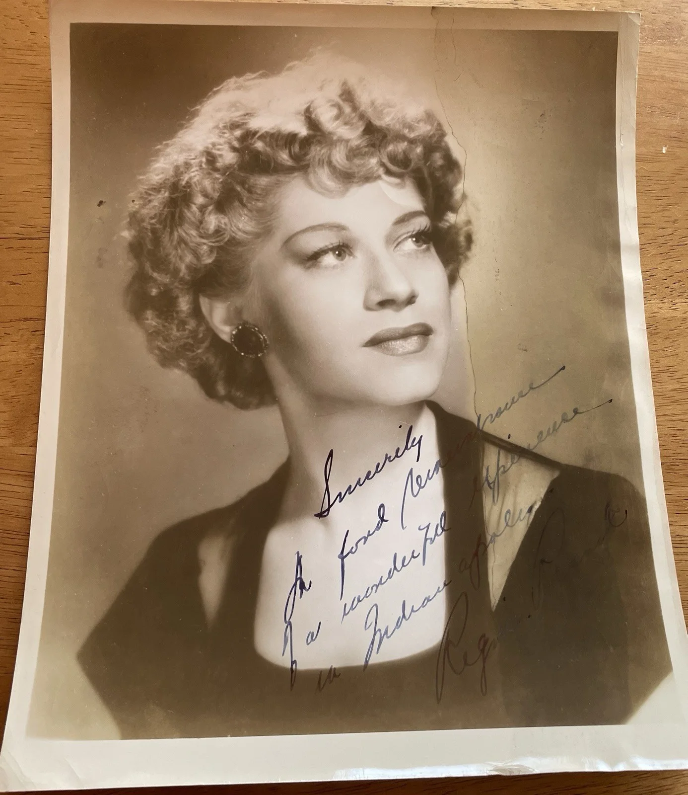 Opera Soprano Regina Resnik Autograph Photo To Symphony Manage, изображение 2