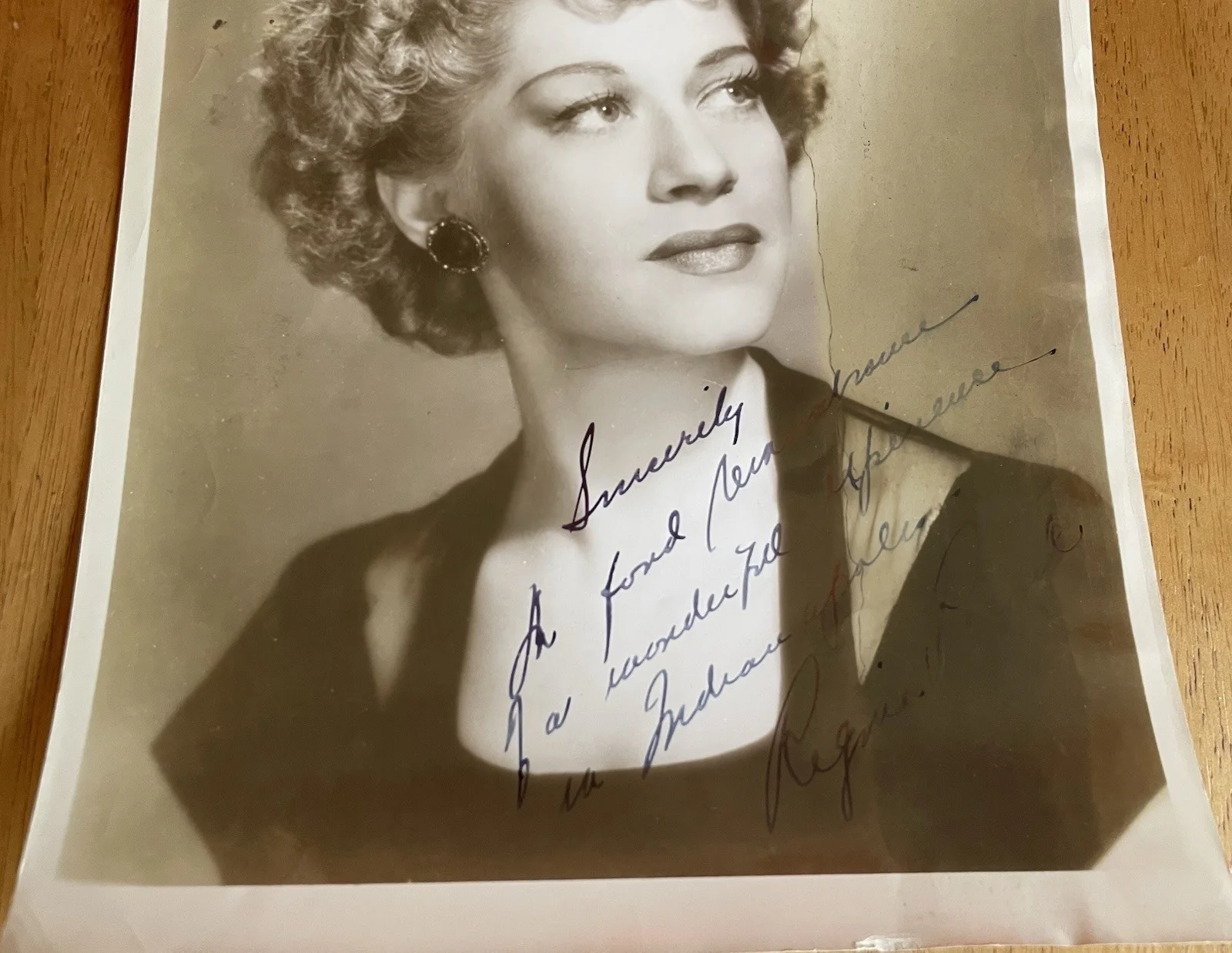 Opera Soprano Regina Resnik Autograph Photo To Symphony Manage, изображение 3