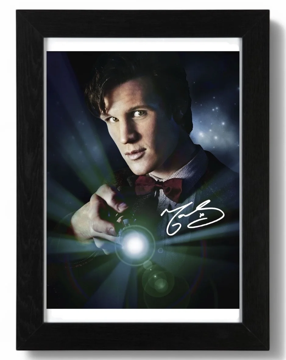 Matt Smith Signed Autograph PHOTO Pre Print 6x4/A4/ Framed Doctor Who, image 3