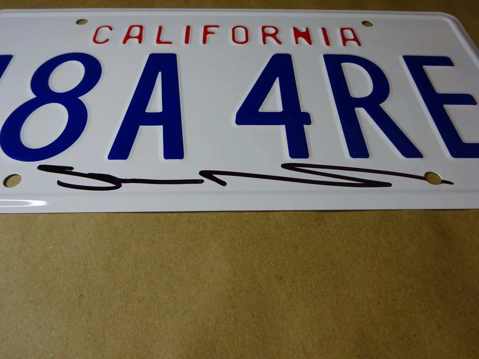 Shannen Doherty — Signed Shannen Doherty Autographed License Plate Beverly Hills 90210 JSA COA, image 5