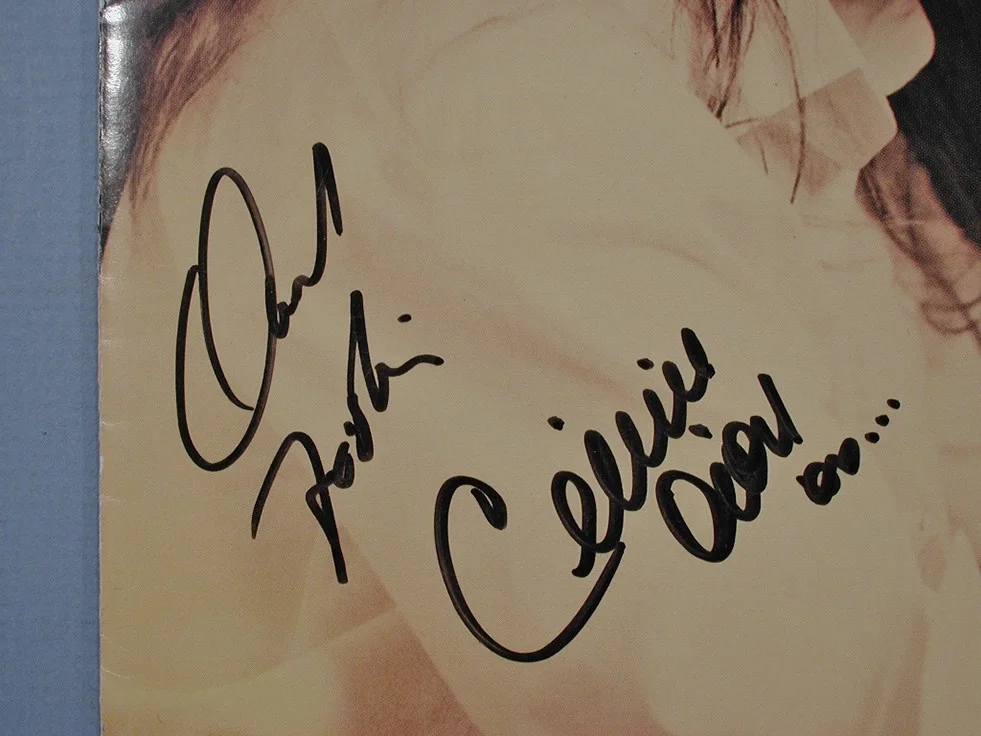 Golden Globe song The Prayer sheet music SIGNED by Celine Dion, Andrea Bocelli +, изображение 4