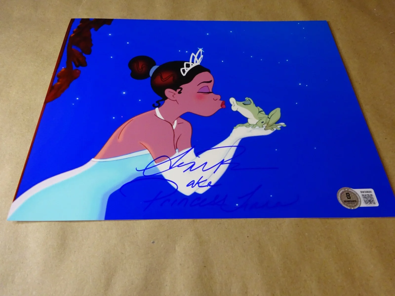 Anika Noni Rose — Signed Anika Noni Rose Autographed 8"x10" Photo Princess Tiana Beckett BAS COA, изображение 2