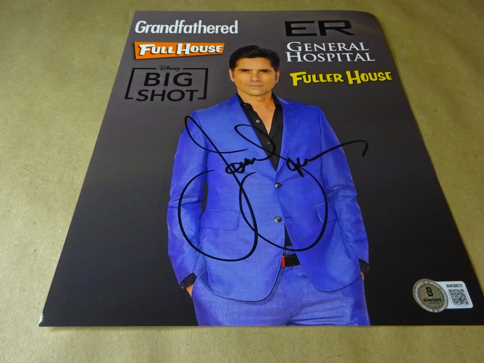 John Stamos — Signed John Stamos Autographed 8"x10" Photo Credits Television Beckett BAS COA, image 2