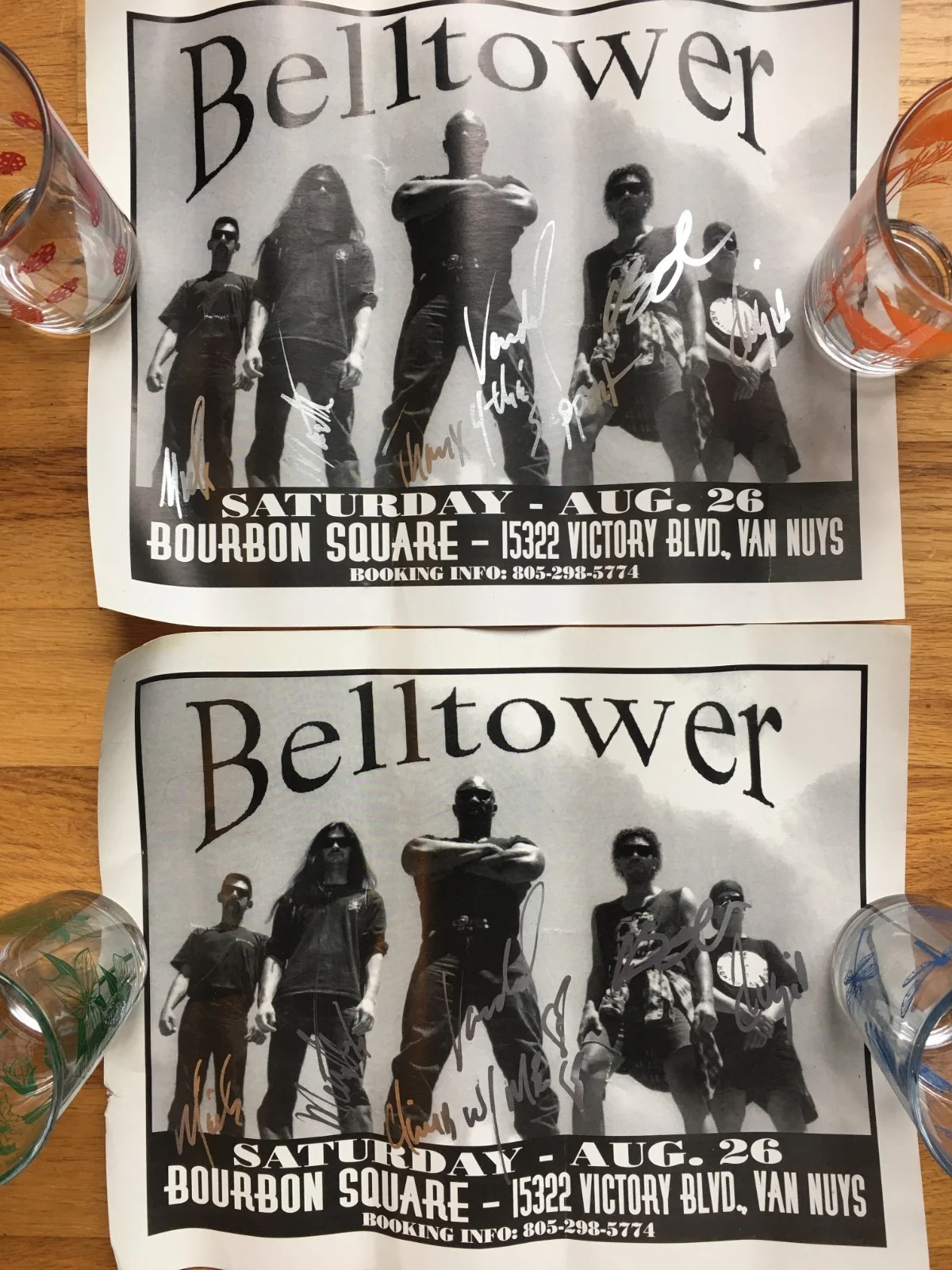 Belltower Signed Poster LOT of 3 Band Rock Heavy Metal Autograph, изображение 3