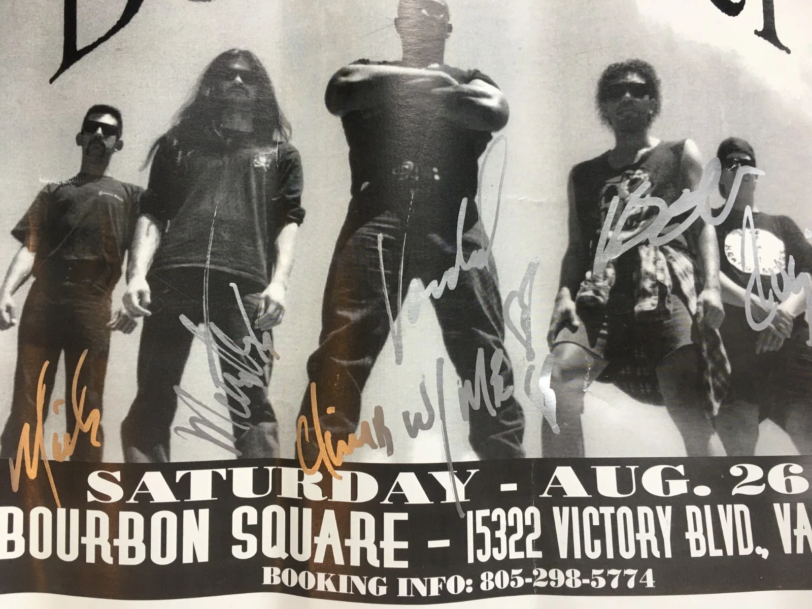 Belltower Signed Poster LOT of 3 Band Rock Heavy Metal Autograph, изображение 4