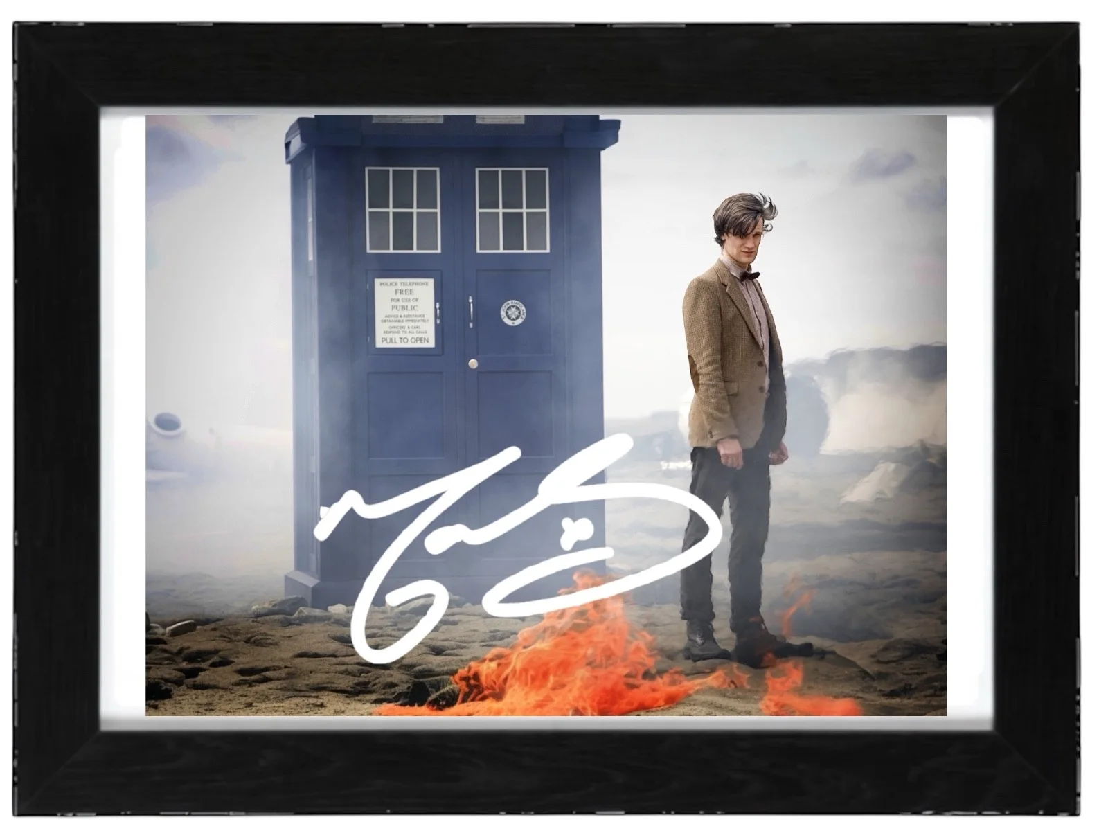 Matt Smith Signed Autograph PHOTO Pre Print 6x4/A4/ Framed Doctor Who, изображение 3