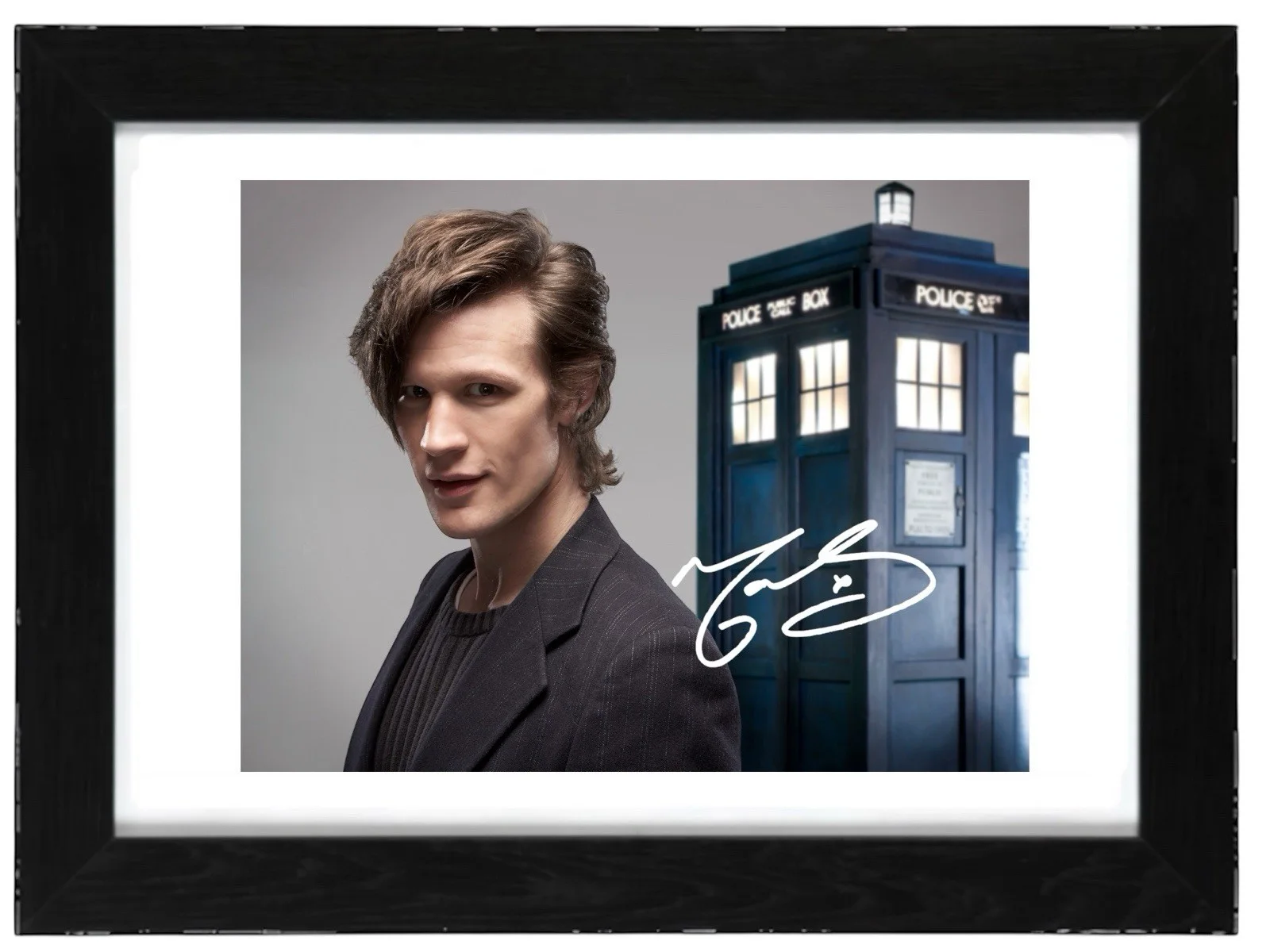 Matt Smith Signed Autograph PHOTO Pre Print 6x4/A4/ Framed Doctor Who, изображение 2