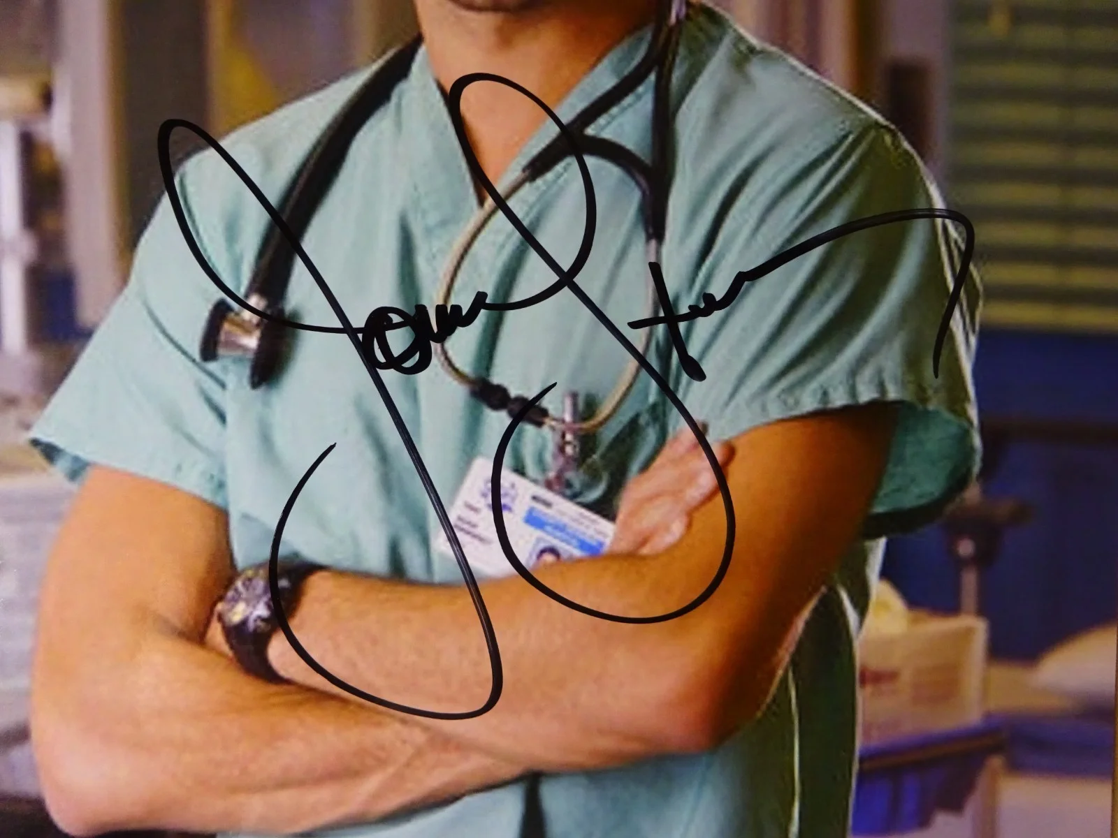 John Stamos — Signed John Stamos Autographed 8"x10" Photo ER Dr. Tony Gates Beckett BAS COA, image 3