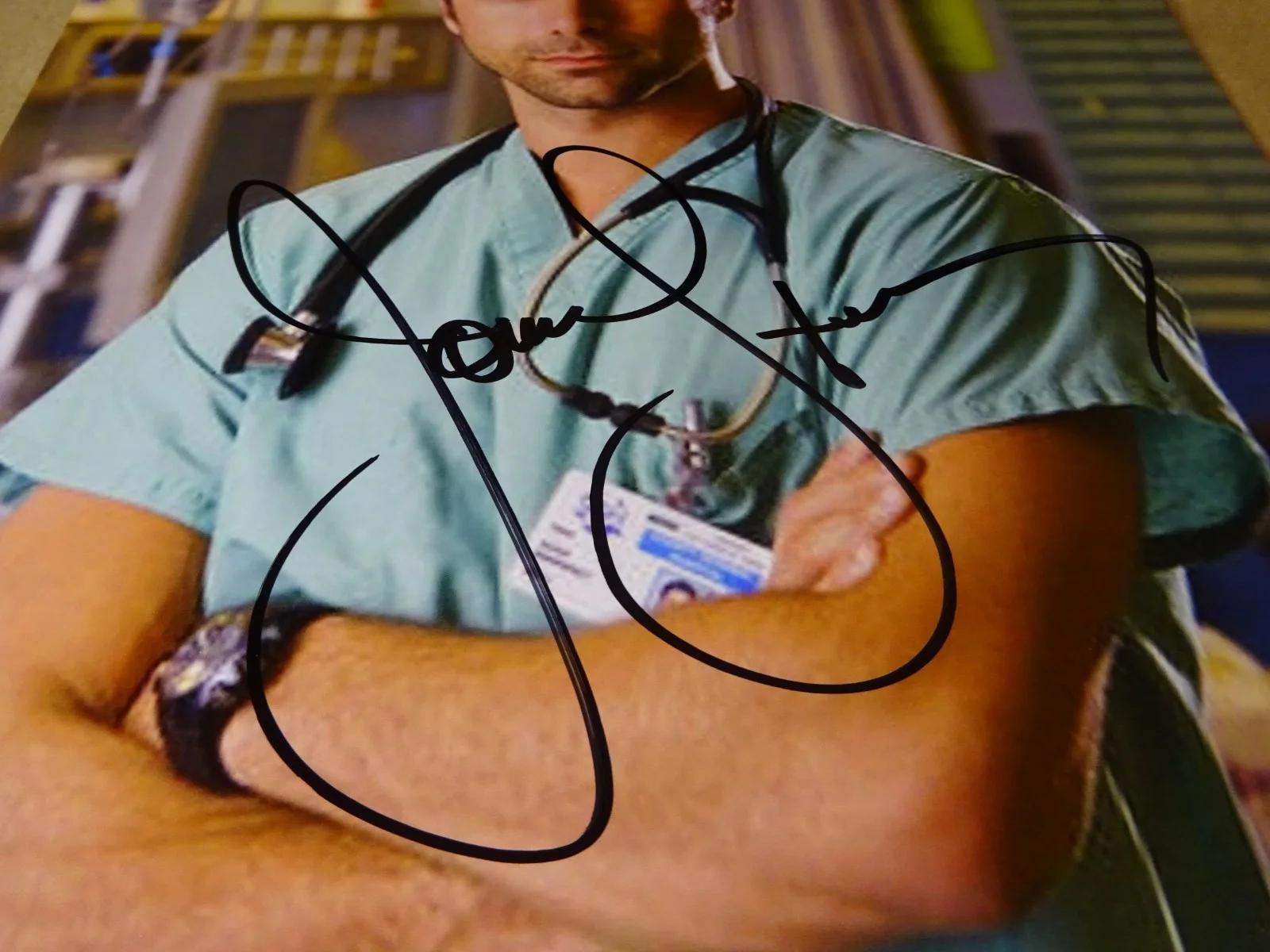 John Stamos — Signed John Stamos Autographed 8"x10" Photo ER Dr. Tony Gates Beckett BAS COA, image 4