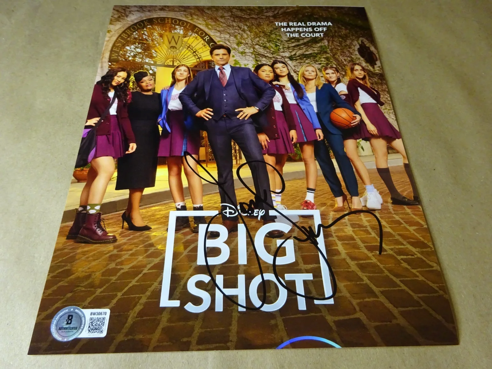 John Stamos — Signed John Stamos Autographed 8"x10" Photo Disney Big Shot Beckett BAS COA, image 2