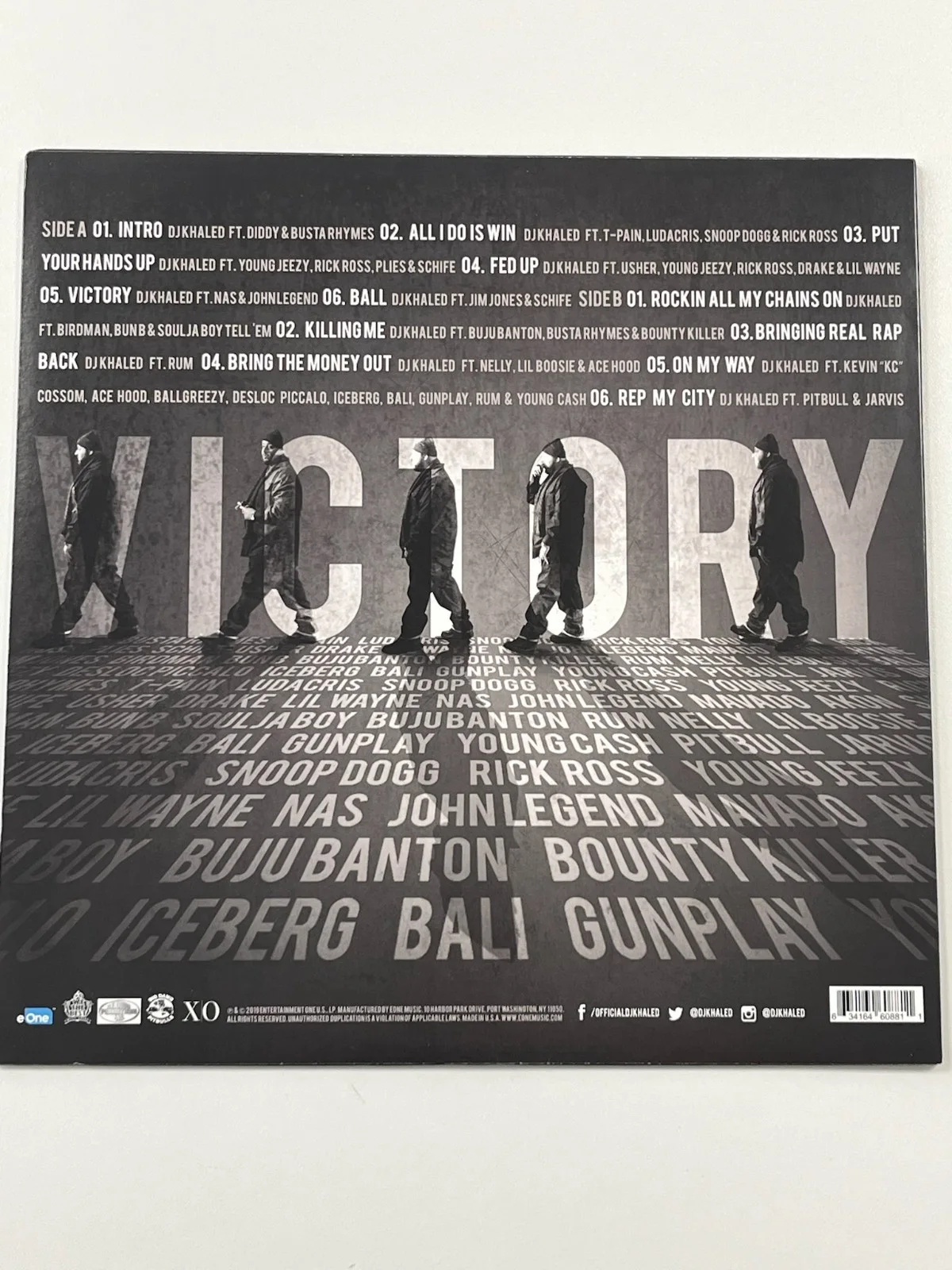 DJ Khaled — DJ Khaled Signed Autographed Victory Vinyl PSA DNA, image 3