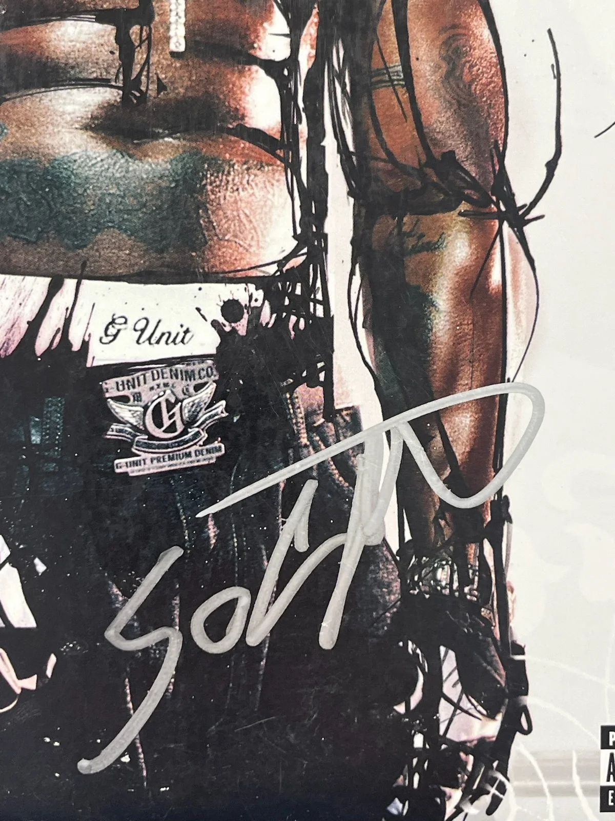 50 Cent Signed Autographed The Massacre Album Vinyl JSA COA, image 2